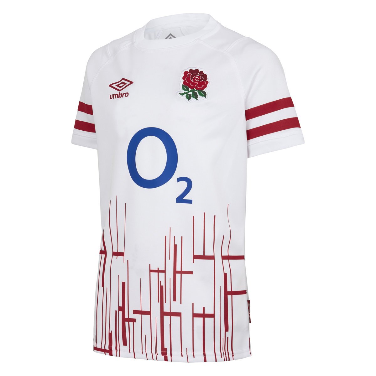 Umbro England Rugby 22/23 Home Replica Jersey Junior Futbol Jersey Beyaz Kırmızı | TR-70207