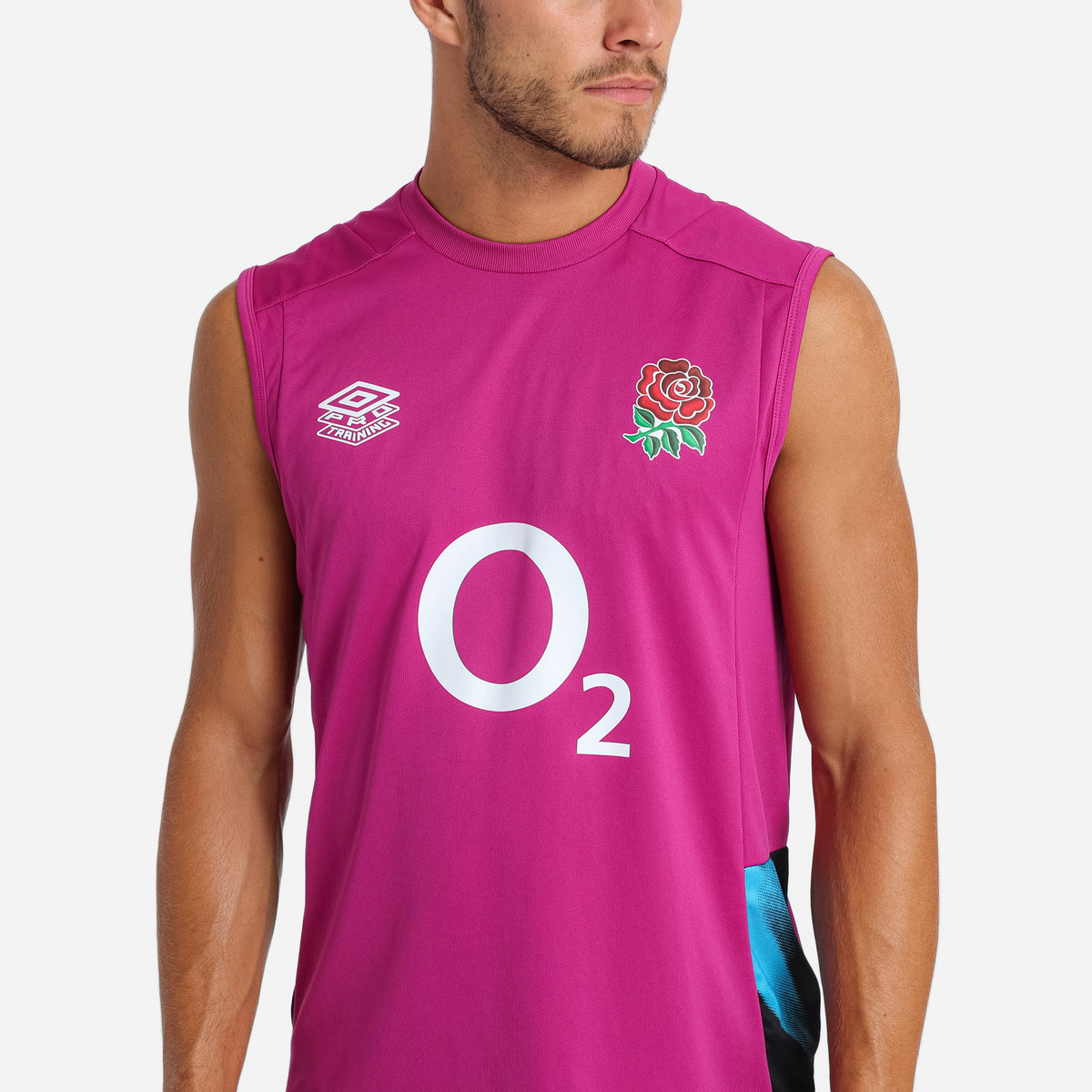 Umbro England Rugby 22/23 Kolsuz Tee Futbol Yelekler Bordo Mavi Siyah | TR-61604