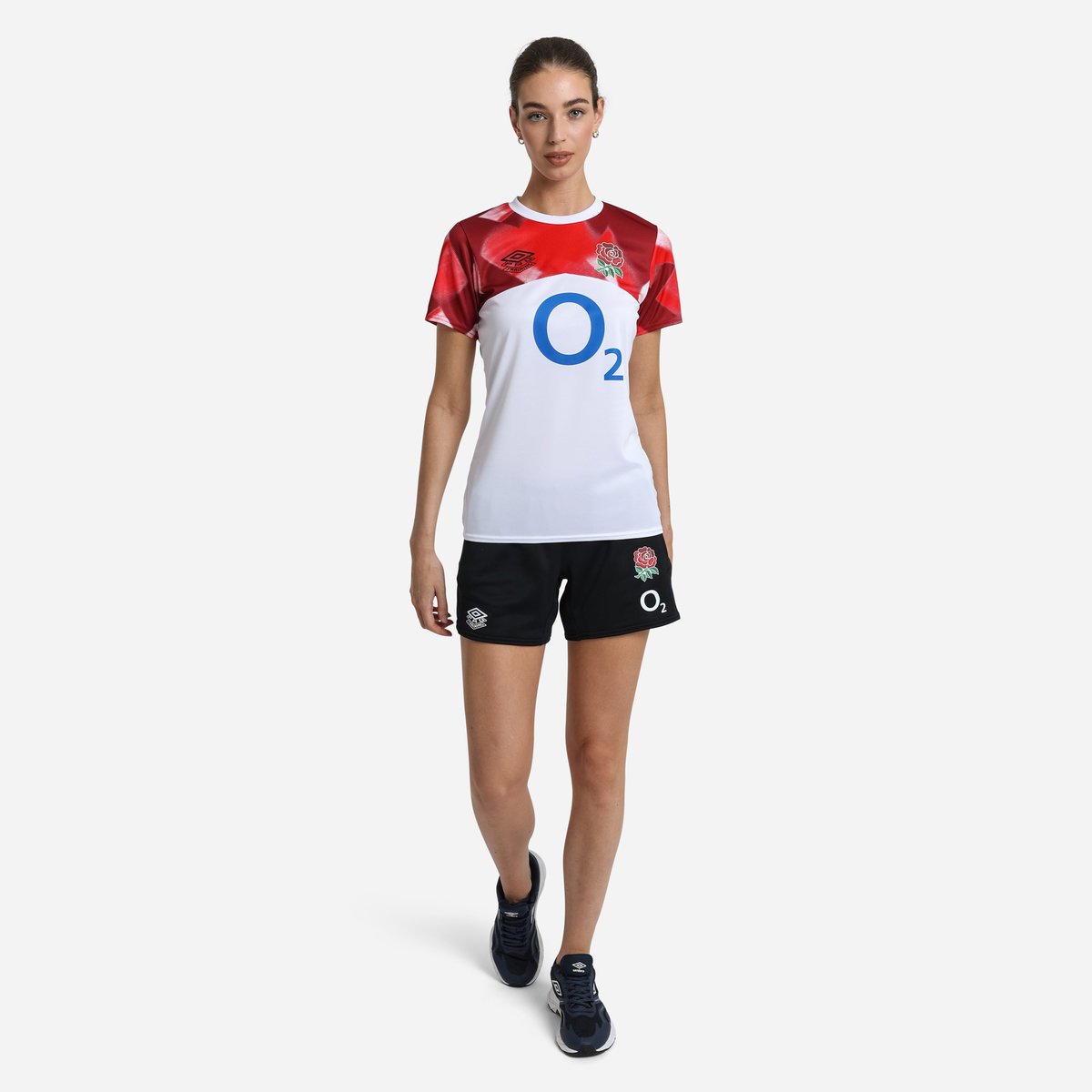 Umbro England Rugby 22/23 Long Knit Kısa Futbol Şort Siyah | TR-02407