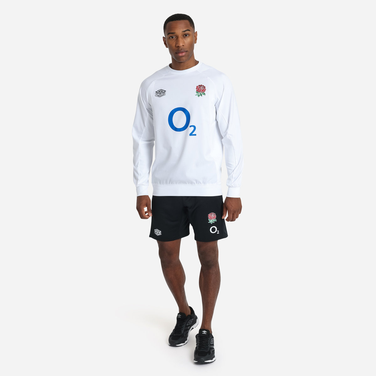 Umbro England Rugby 22/23 Long Knit Kısa Futbol Şort Siyah | TR-55328