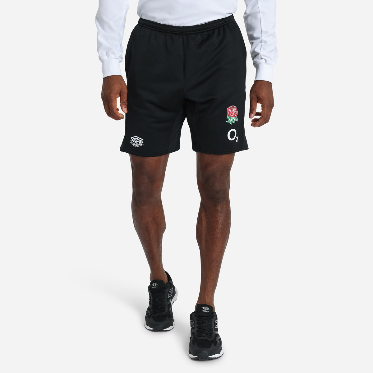 Umbro England Rugby 22/23 Long Knit Kısa Futbol Şort Siyah | TR-55328