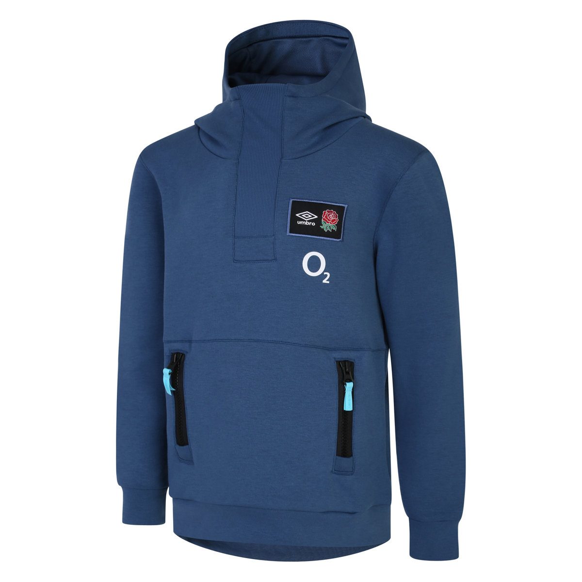 Umbro England Rugby 22/23 Overhead Hoody Junior Futbol Kapüşonlular Mavi | TR-99634