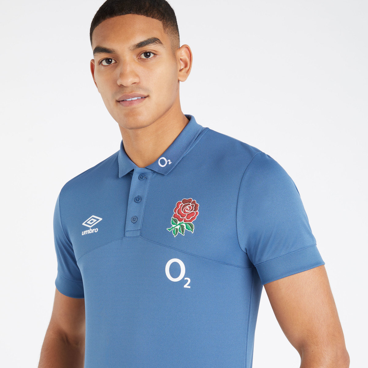 Umbro England Rugby 22/23 Poly Polo Futbol Pololar Mavi | TR-93531