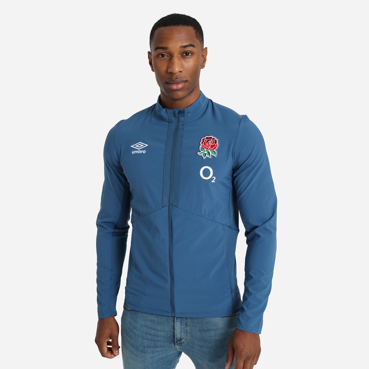 Umbro England Rugby 22/23 Presentation Jacket Futbol Ceket Mavi | TR-21335