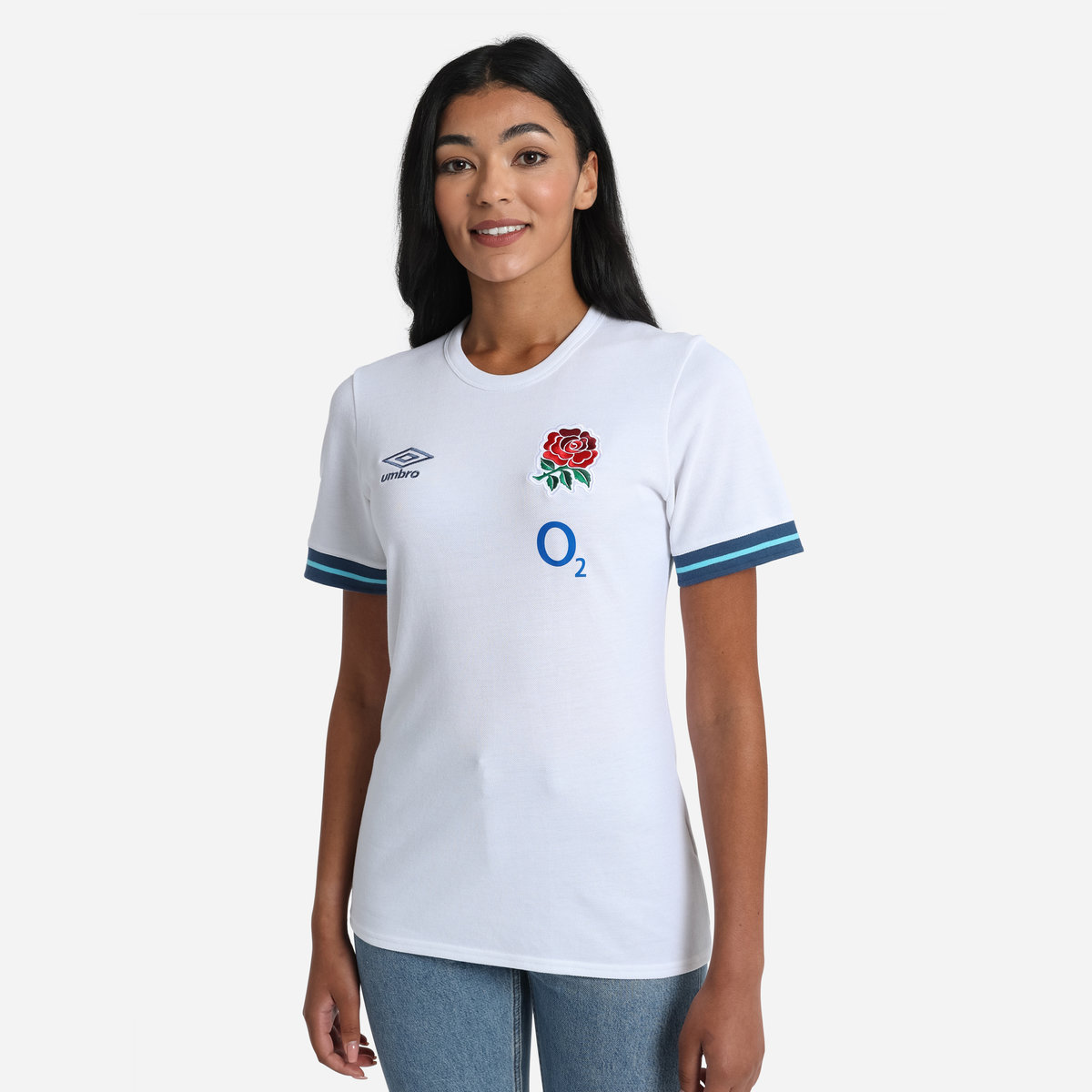 Umbro England Rugby 22/23 Presentation Tee Futbol Tişört Beyaz Mavi | TR-29158