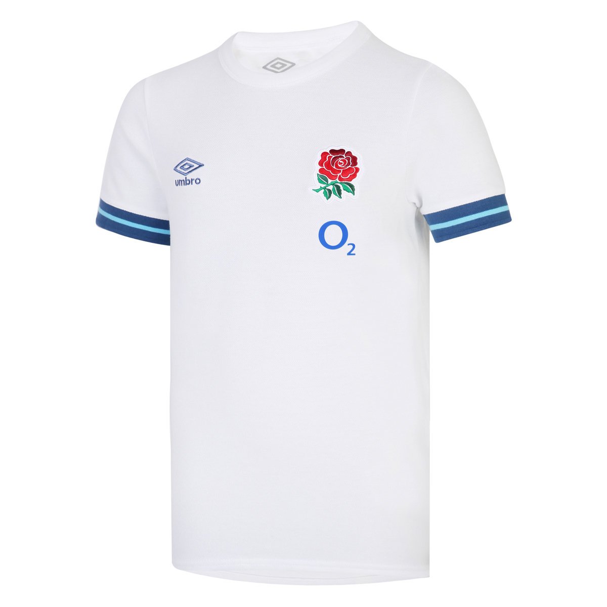 Umbro England Rugby 22/23 Presentation Tee Junior Futbol Tişört Beyaz Mavi | TR-37749