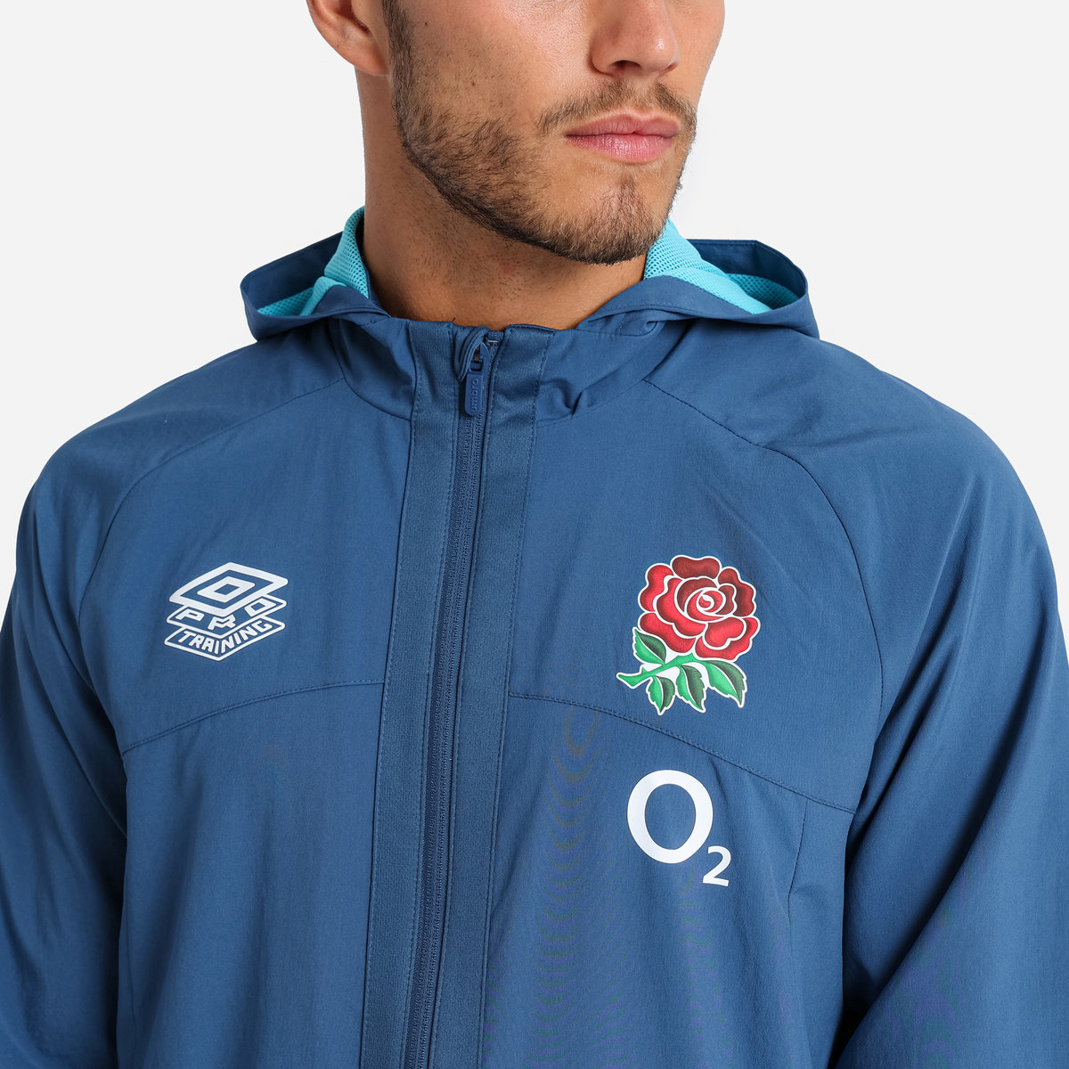 Umbro England Rugby 22/23 Shower Jacket Futbol Ceket Mavi | TR-77673