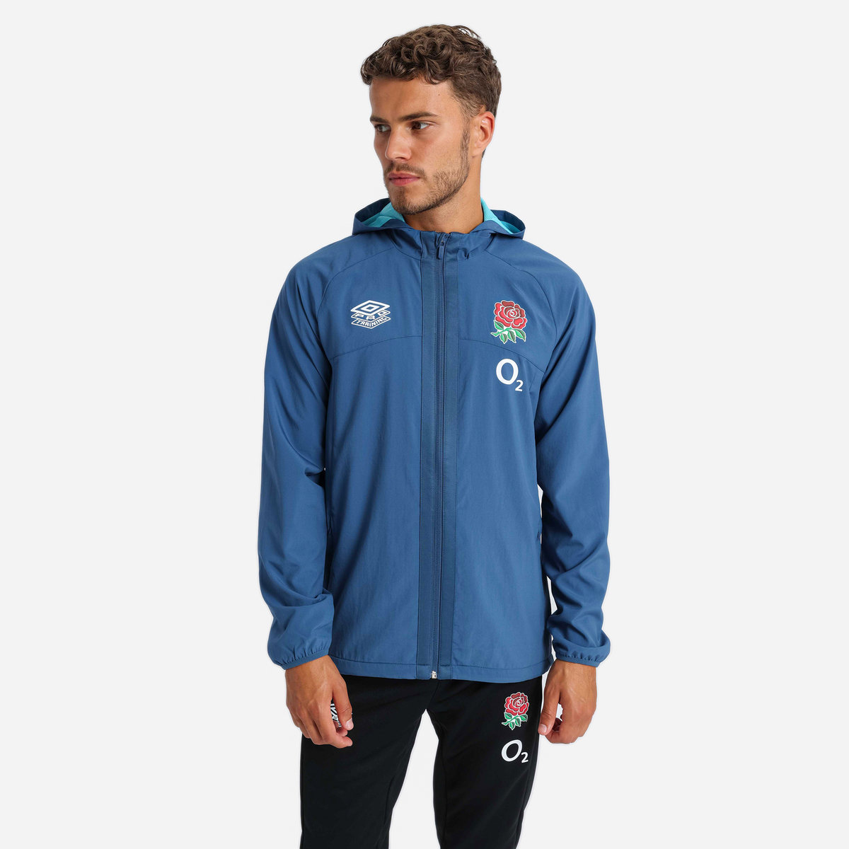 Umbro England Rugby 22/23 Shower Jacket Futbol Ceket Mavi | TR-77673