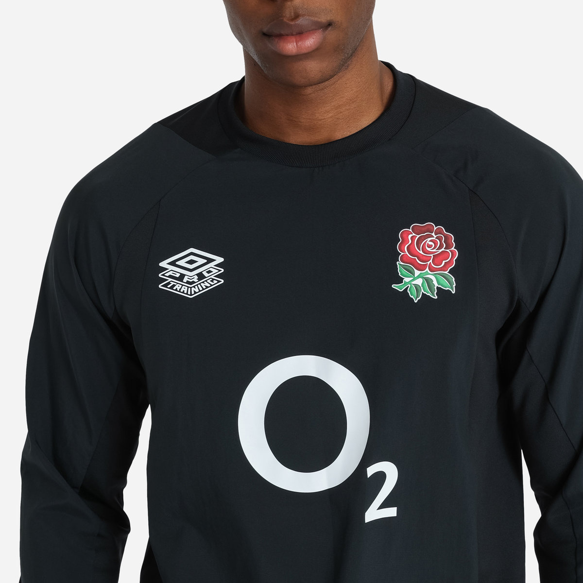 Umbro England Rugby 22/23 Warm Up Drill Top Futbol Üstler Siyah | TR-95501