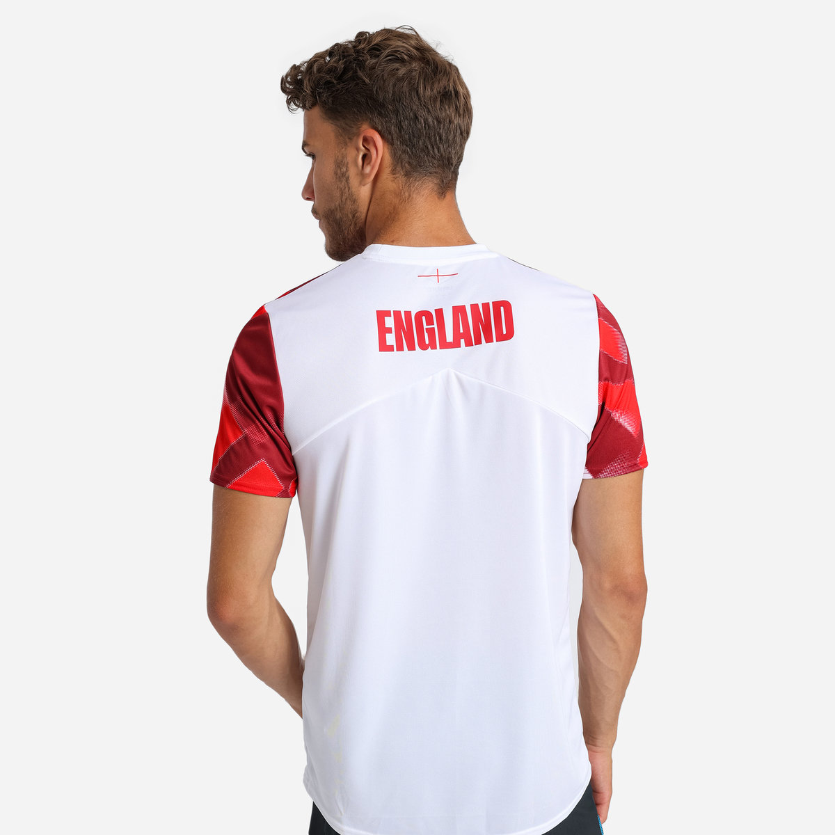 Umbro England Rugby 22/23 Warm Up Jersey Futbol Jersey Beyaz Kırmızı | TR-28729