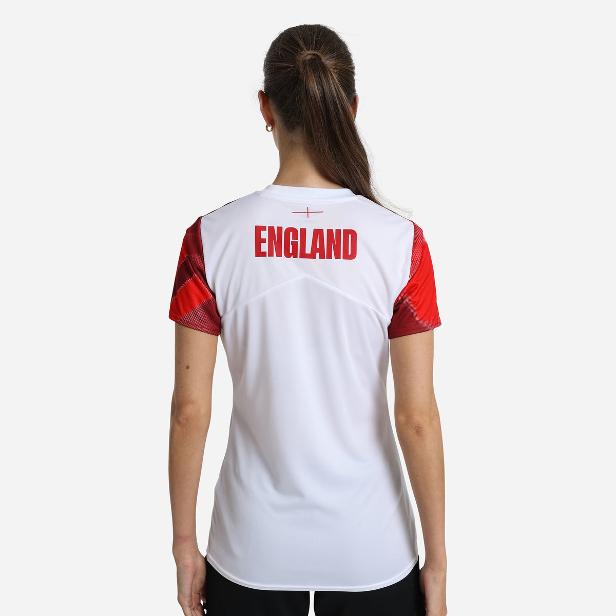 Umbro England Rugby 22/23 Warm Up Jersey Futbol Jersey Beyaz Kırmızı | TR-49721