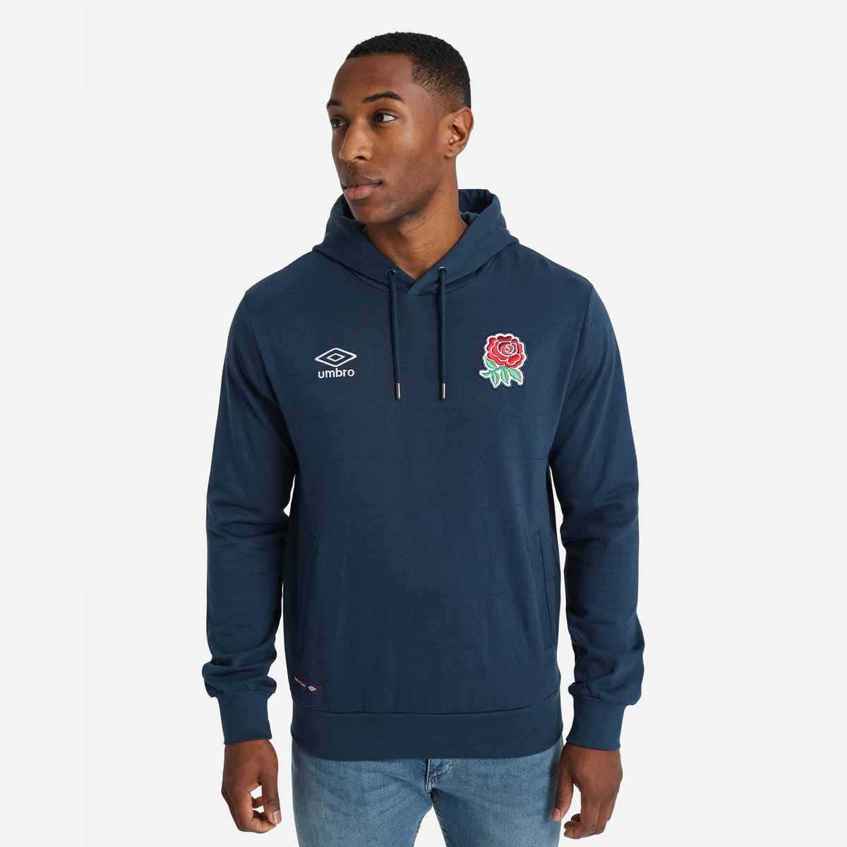 Umbro England Rugby Klasik Kapitone Hoodie Futbol Kapüşonlular Lacivert | TR-81901