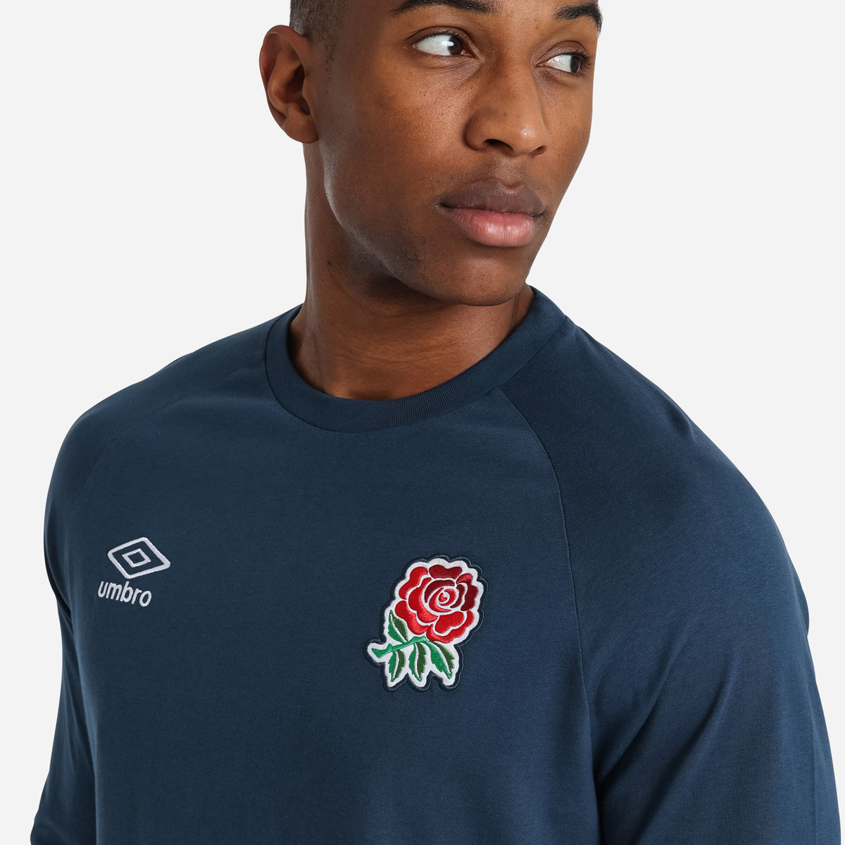 Umbro England Rugby Klasik Raglan Tee Futbol Tişört Lacivert | TR-22234