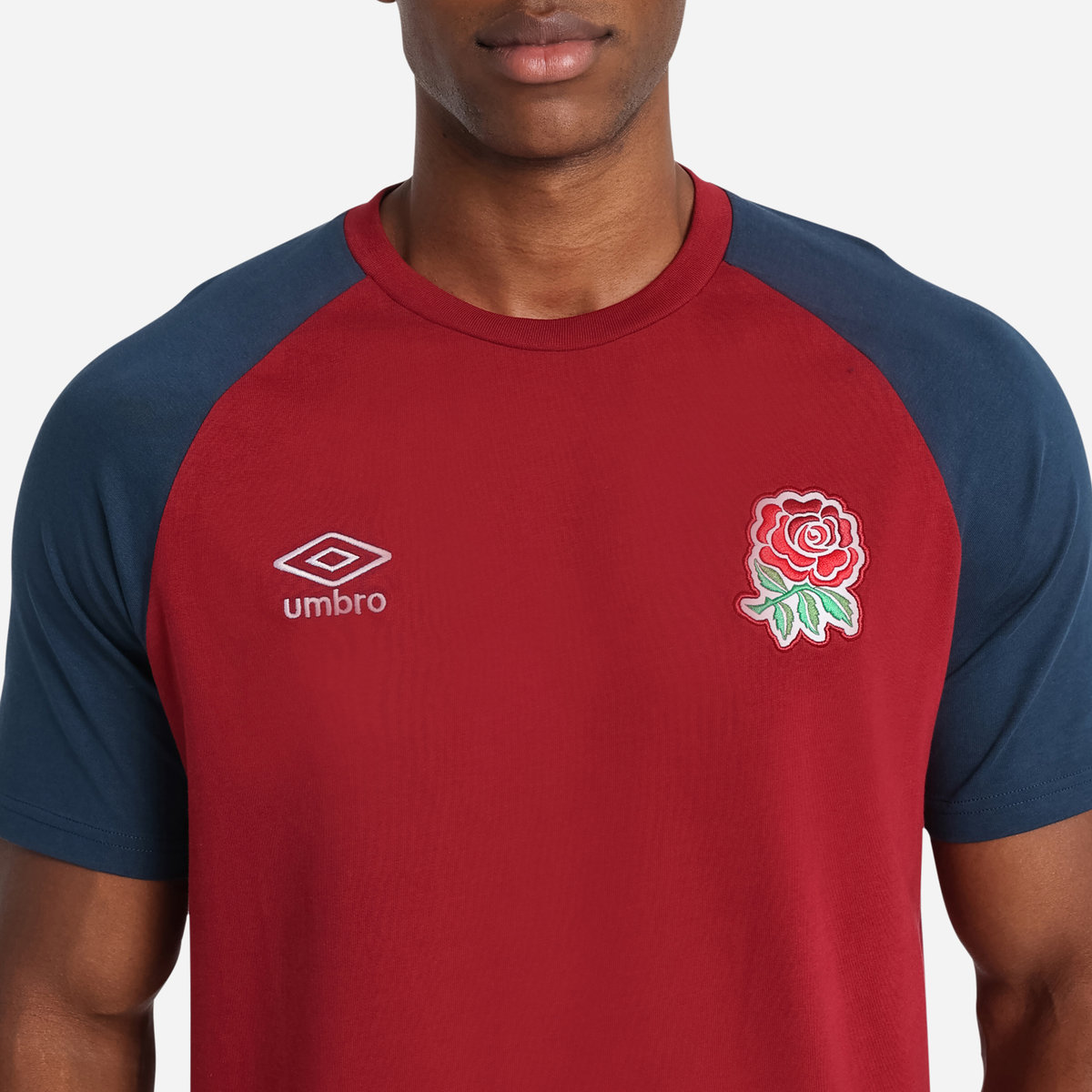 Umbro England Rugby Klasik Tee Futbol Tişört Kırmızı Lacivert | TR-66555