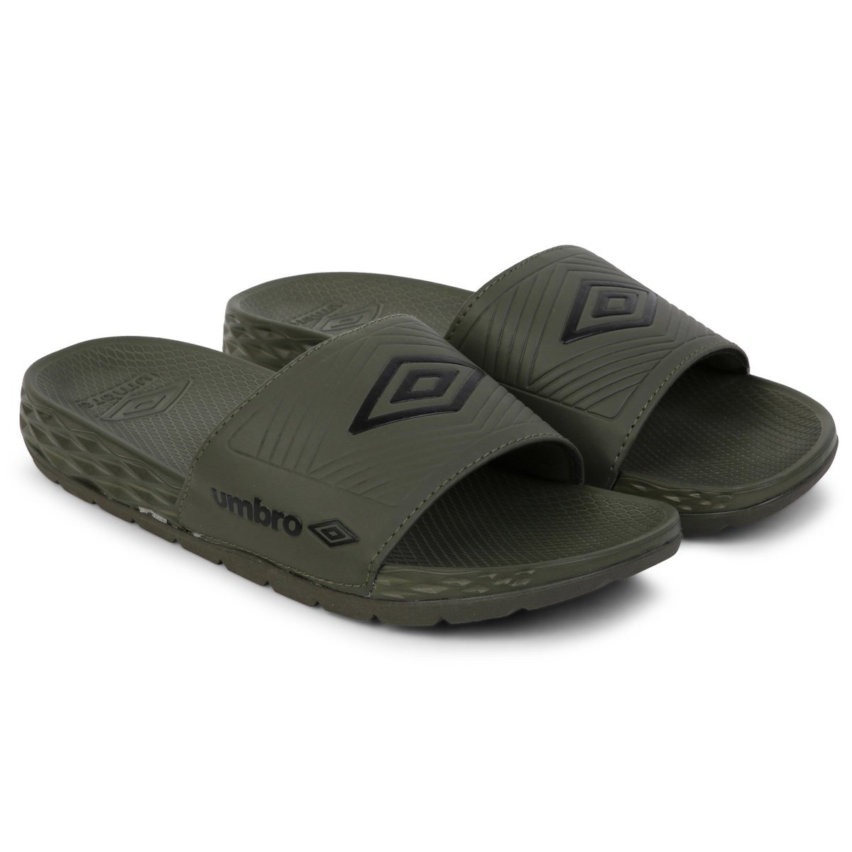 Umbro Equipe Recovery Slides Erkek Sandalet Zeytin Yeşili Siyah | TR-89584