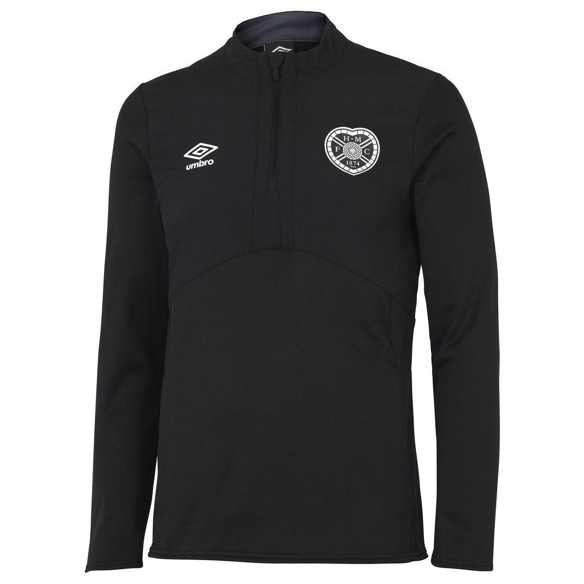 Umbro Heart Of Midlothian F.c. 22/23 Half Zip Fleece Futbol Sweats Siyah | TR-90046