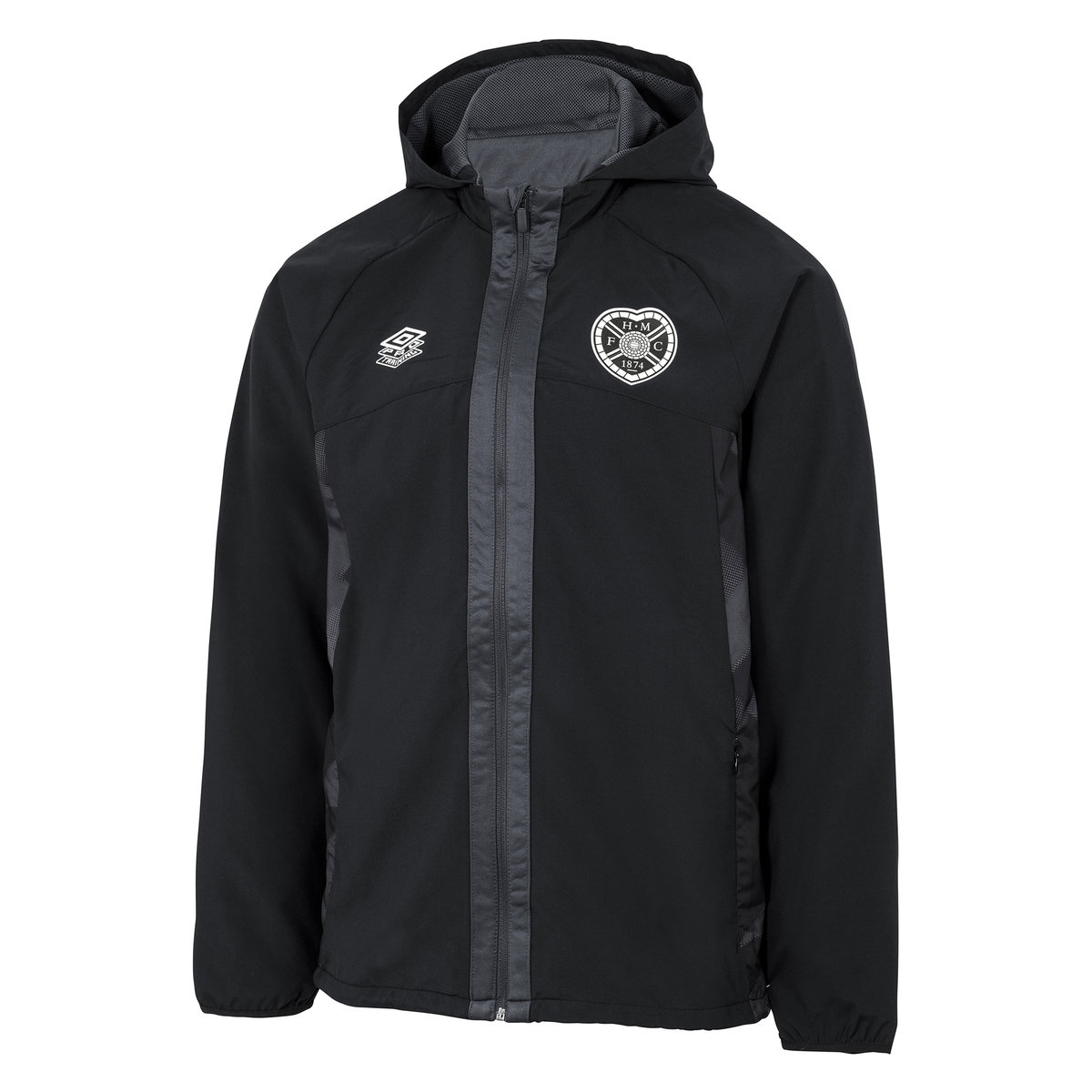 Umbro Heart Of Midlothian F.c. 22/23 Shower Jacket Junior Futbol Ceket Siyah | TR-72544