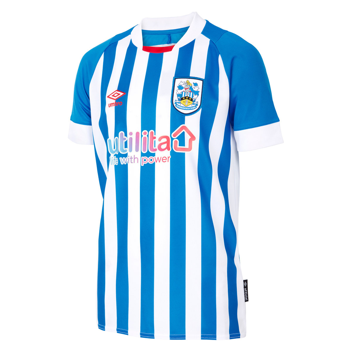 Umbro Huddersfield Town 22/23 Home Jersey Junior Futbol Jersey Mavi Beyaz | TR-94688