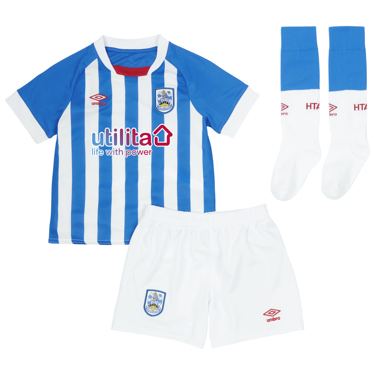 Umbro Huddersfield Town 22/23 Infant Kit Futbol Jersey Mavi Beyaz | TR-46028