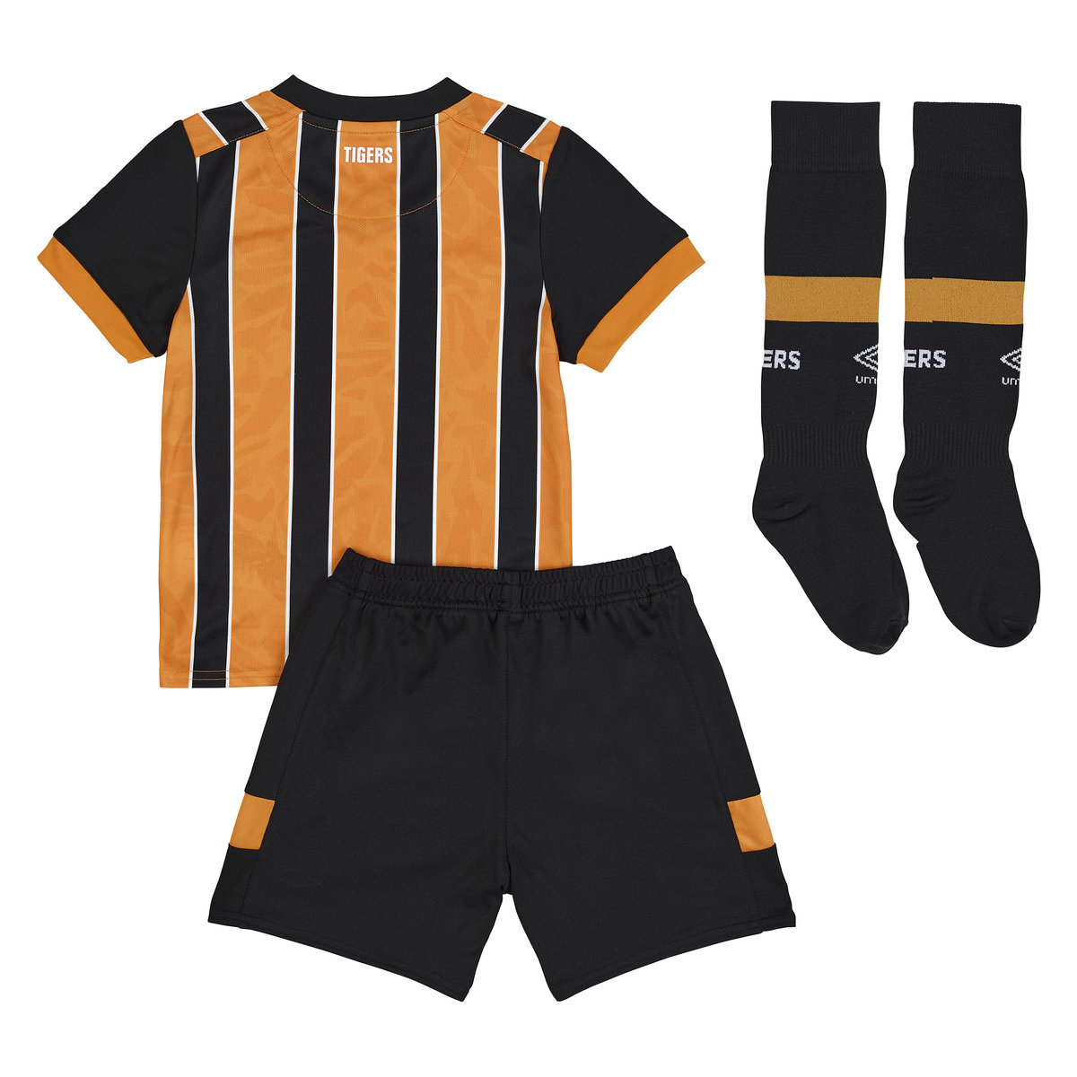 Umbro Hull City 22/23 Home Infant Kit Futbol Futbol Jersey Siyah Sarı | TR-29014