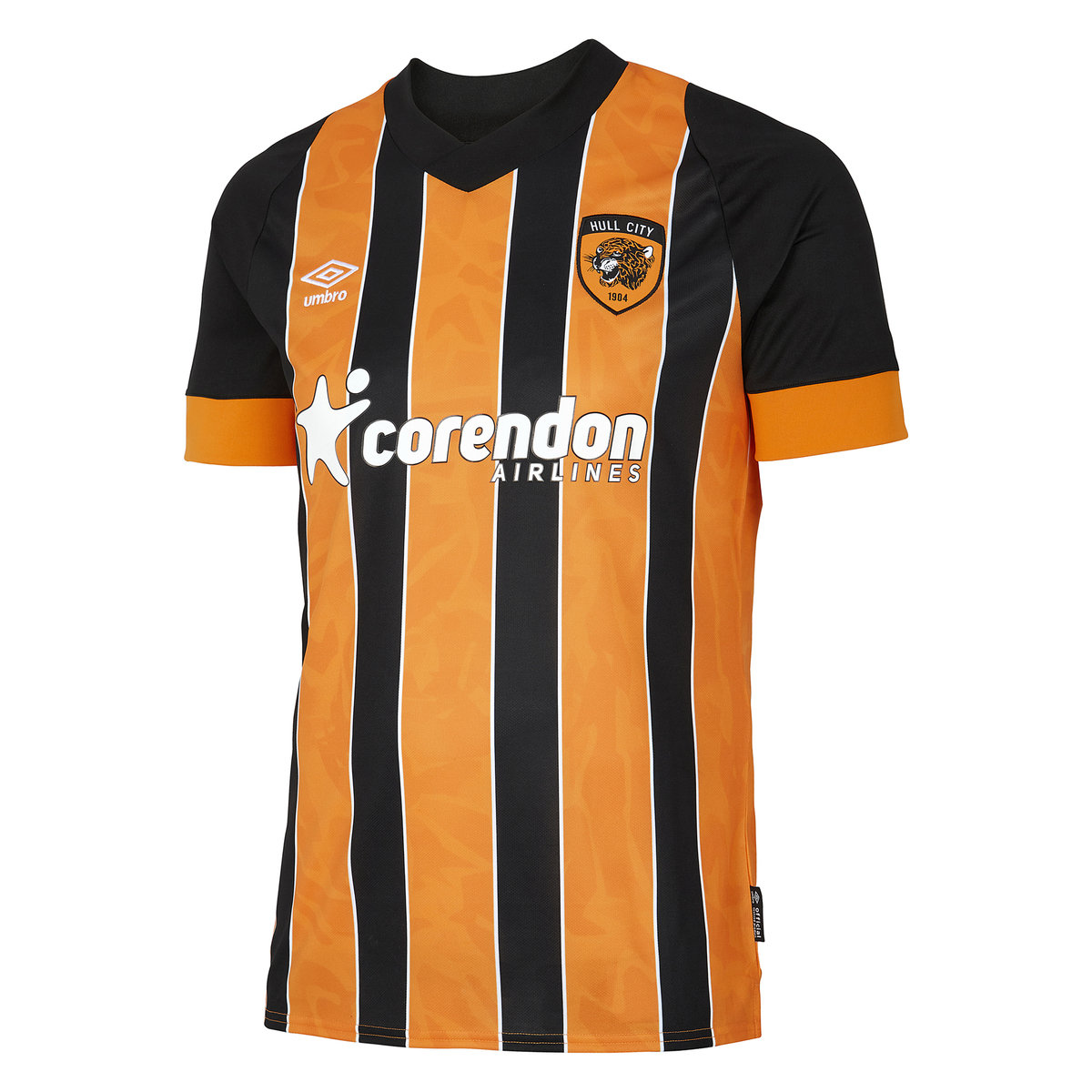 Umbro Hull City 22/23 Home Jersey Junior Futbol Futbol Jersey Siyah Sarı | TR-94402