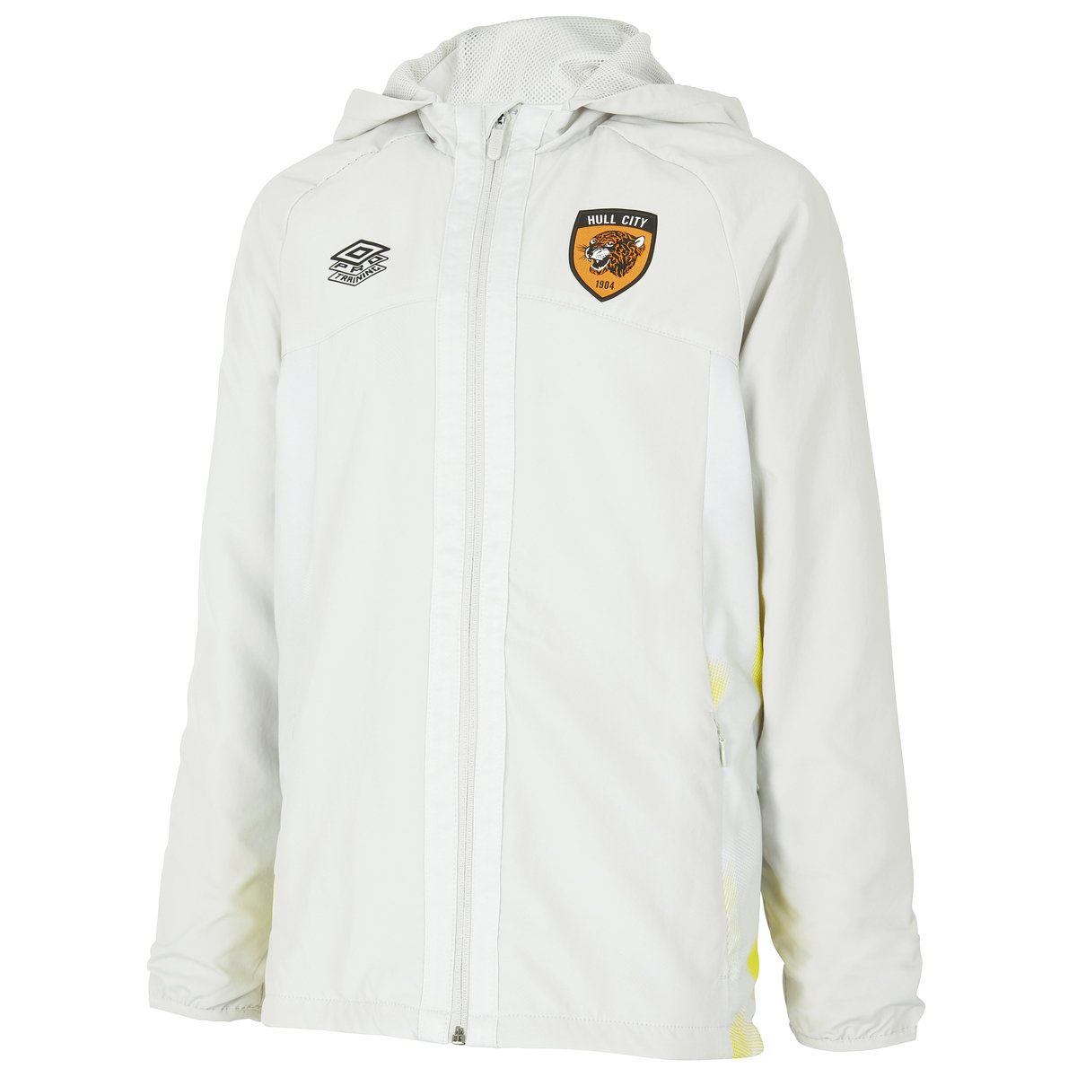 Umbro Hull City 22/23 Shower Jacket Junior Futbol Futbol Ceketleri Beyaz Sarı | TR-77596