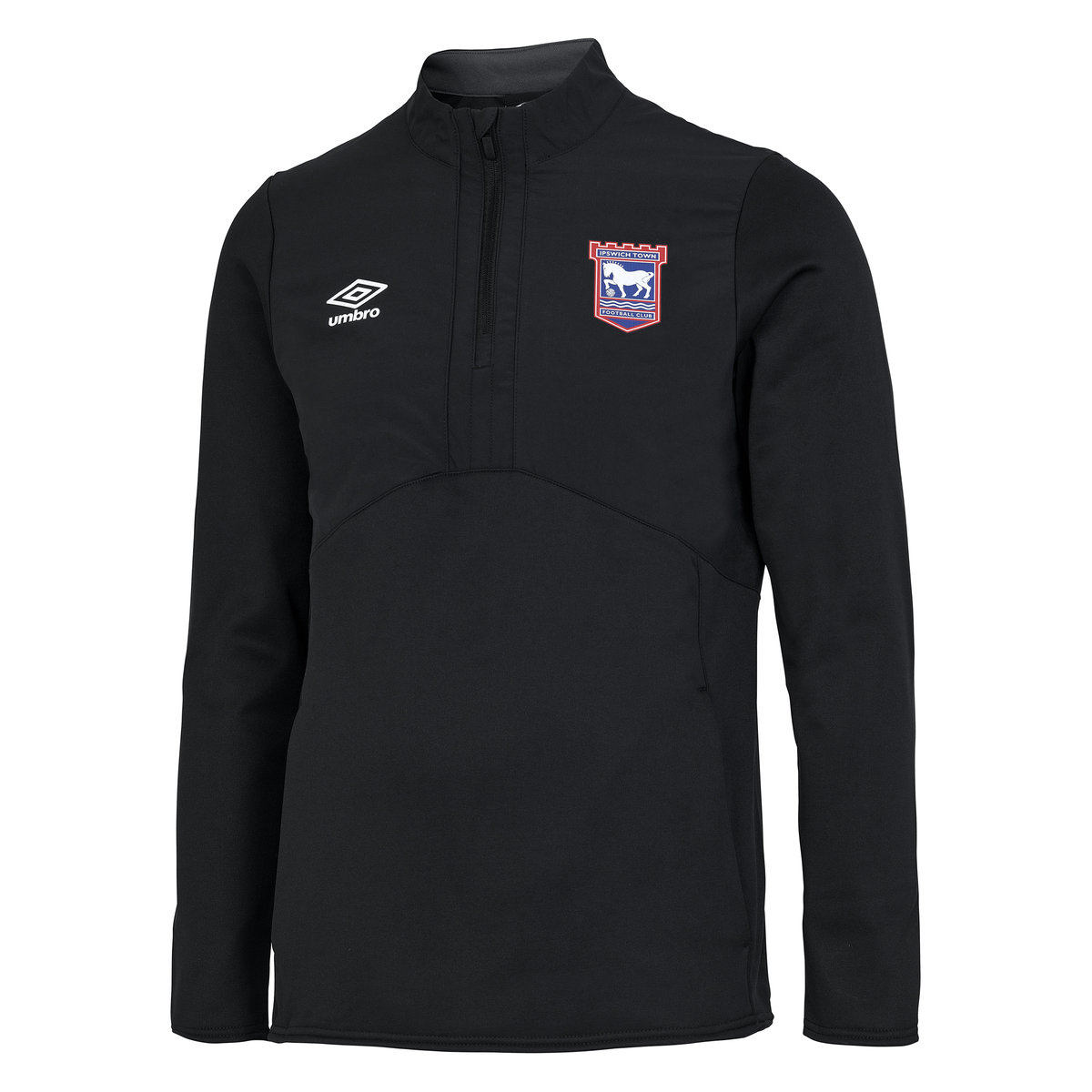 Umbro Ipswich Town 22/23 Half Zip Fleece Futbol Sweats Siyah | TR-14718