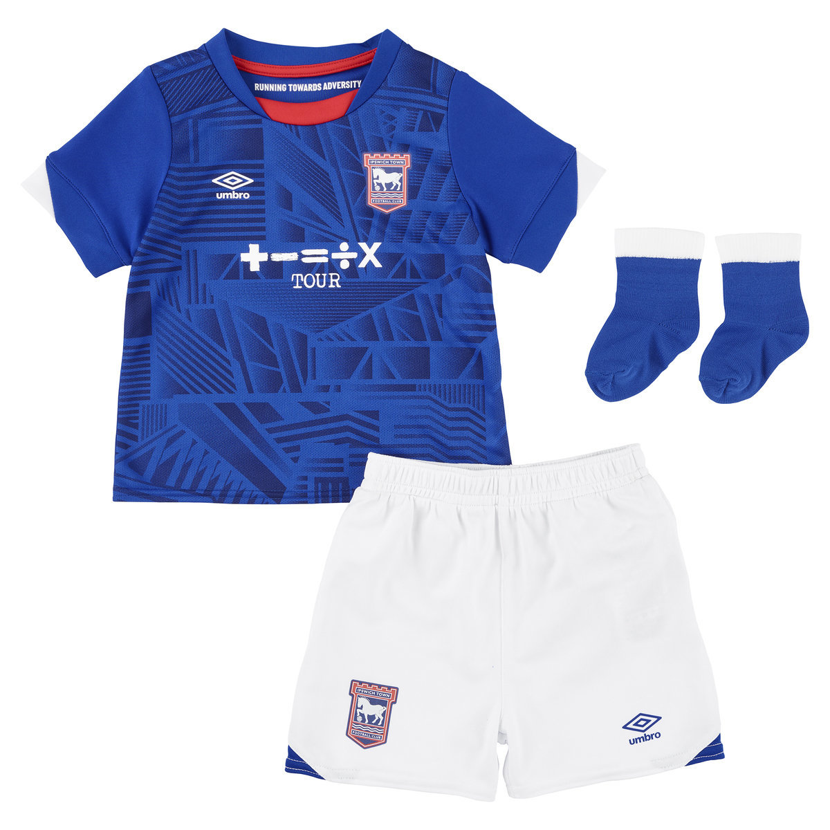 Umbro Ipswich Town 22/23 Home Baby Kit Futbol Jersey Koyu Mavi Beyaz | TR-60098