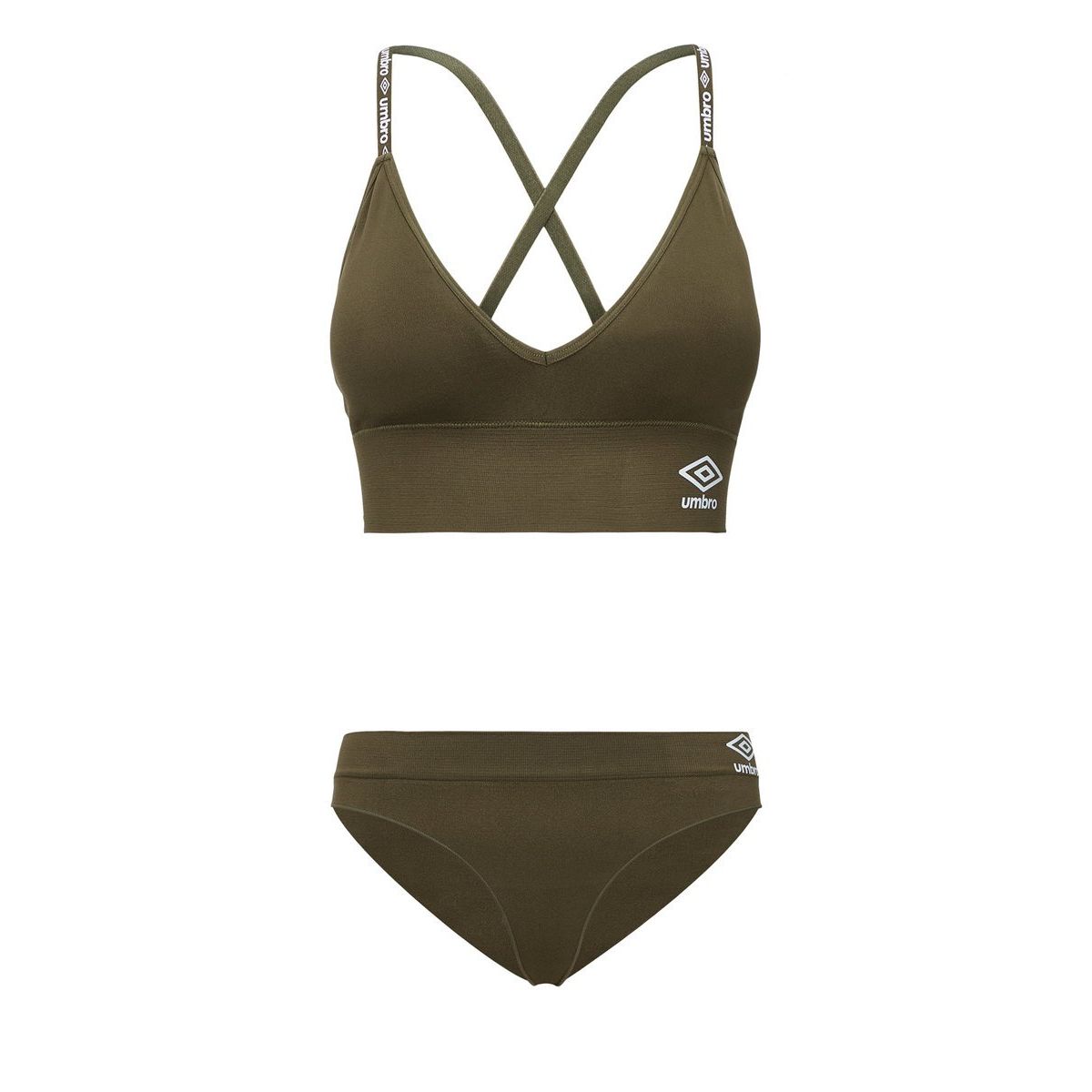 Umbro Lucy Seamless Bra And Tanga Set Kadın İç Giyim Haki | TR-50800