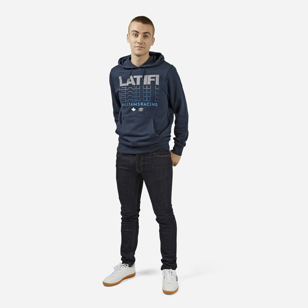 Umbro Nicholas Latifi - Know MY Name - Williams Yarış Hoodie Futbol Kapüşonlular Lacivert | TR-92695