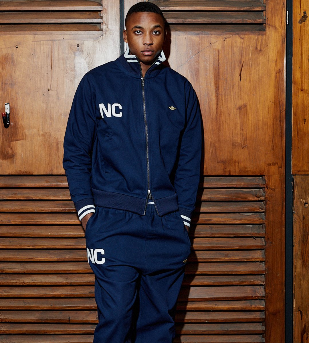 Umbro Nigel Cabourn Zip Through Tracktop Erkek Ceket Lacivert | TR-72237