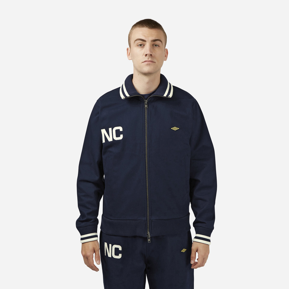 Umbro Nigel Cabourn Zip Through Tracktop Erkek Ceket Lacivert | TR-72237