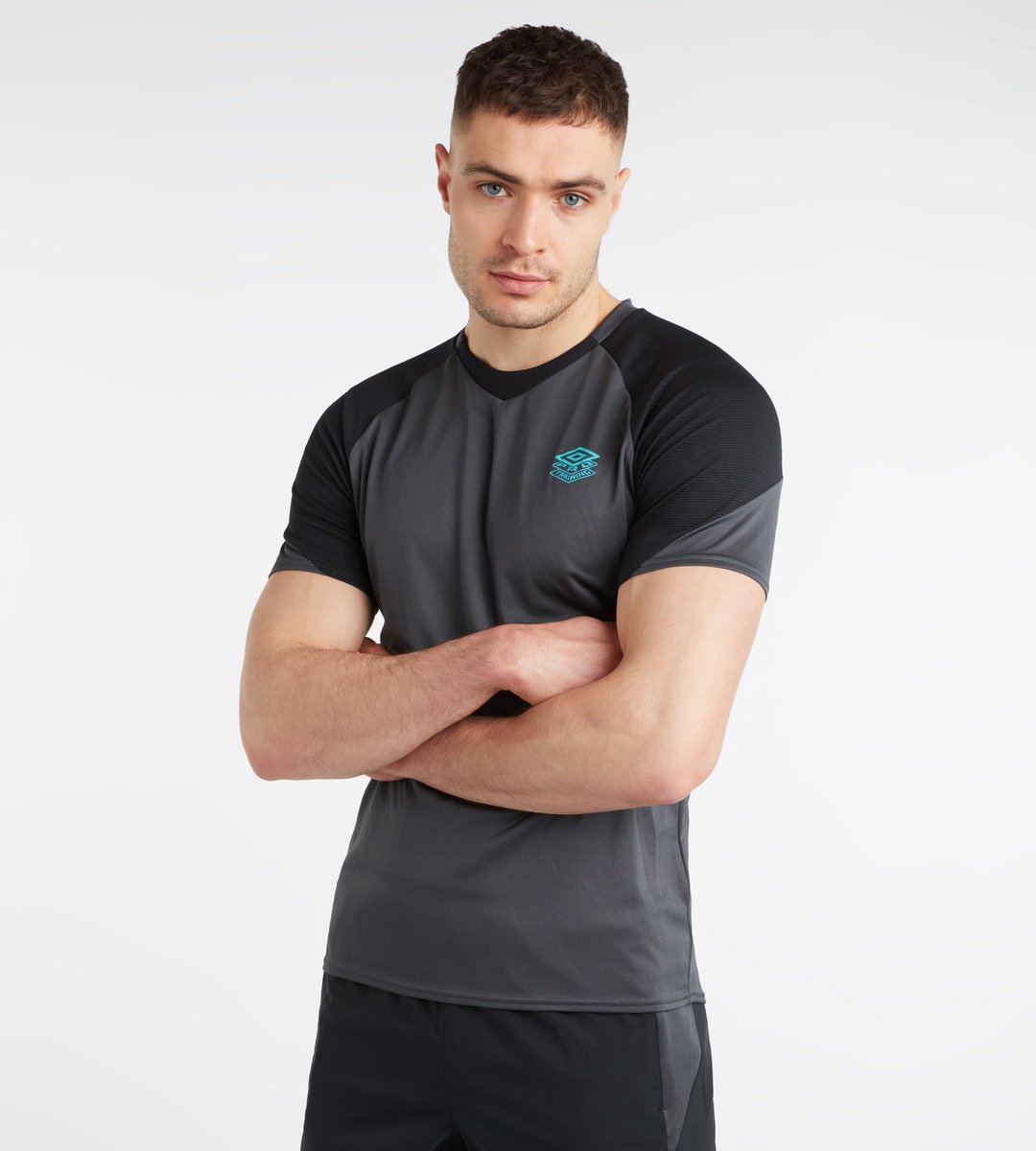 Umbro PTF Gym Tee Erkek Tişört Siyah Siyah | TR-62438