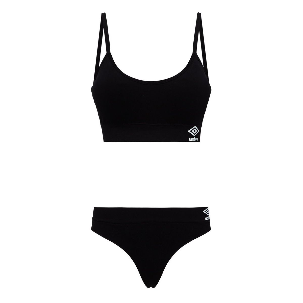 Umbro Pernille Seamless Bra And Tanga Set Kadın İç Giyim Siyah | TR-70054