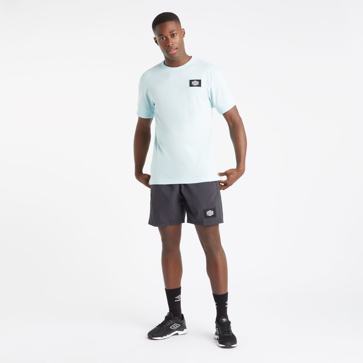 Umbro Pro Antrenman CVC Tee Erkek Tişört Mavi | TR-44637