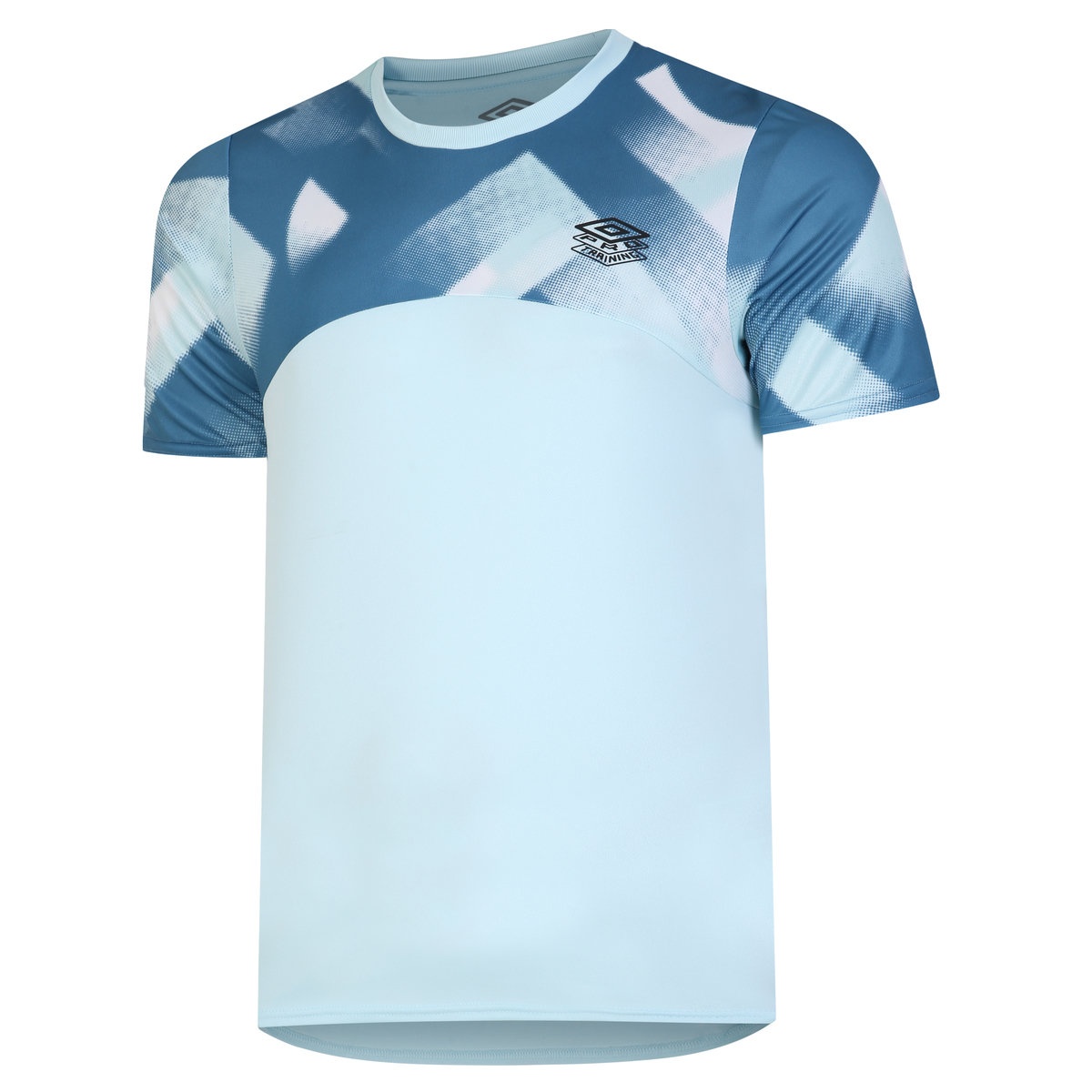 Umbro Pro Antrenman Gym Tee Erkek Tişört Mavi Beyaz | TR-04315