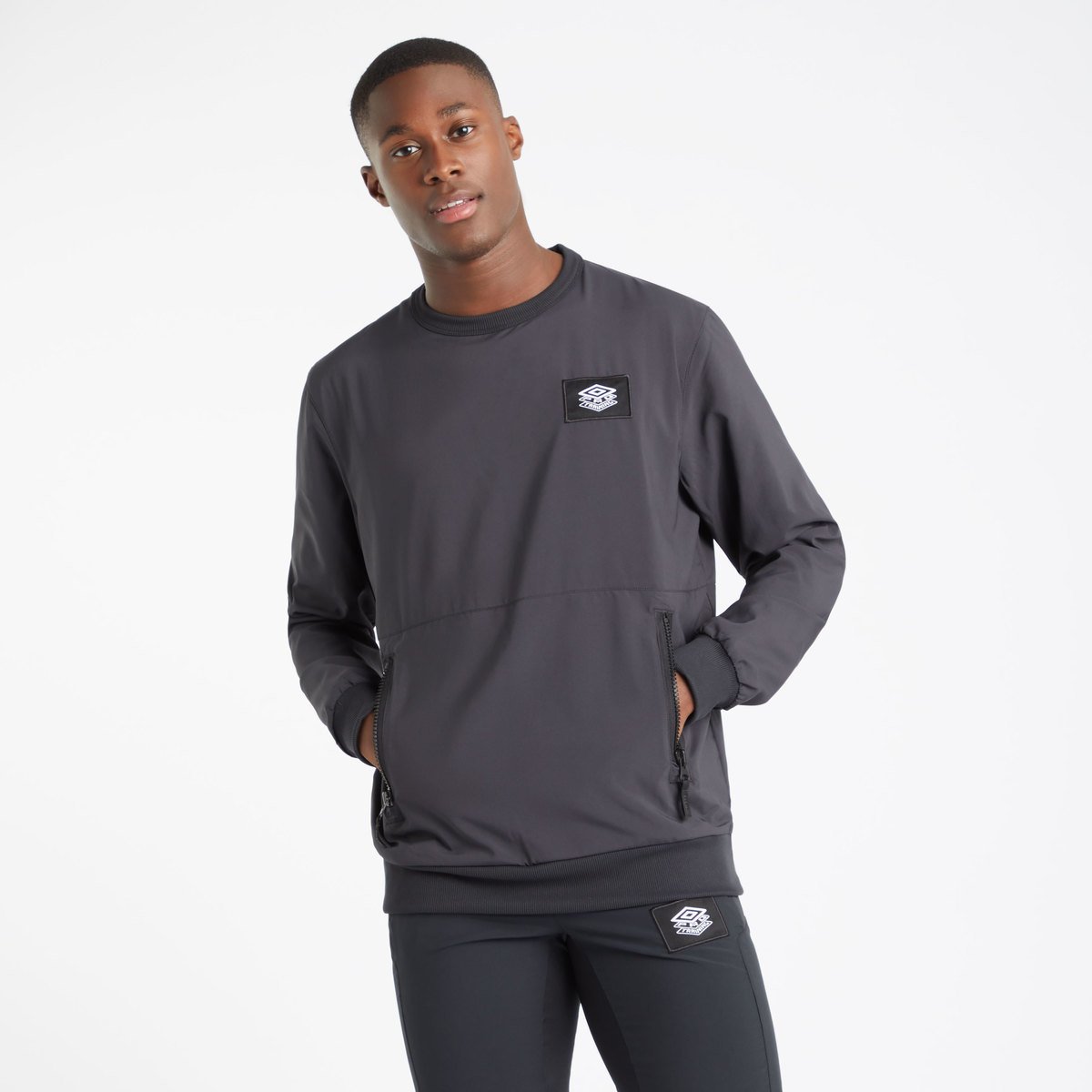 Umbro Pro Antrenman Sweatshirt Drill Erkek Kazak Siyah | TR-87180