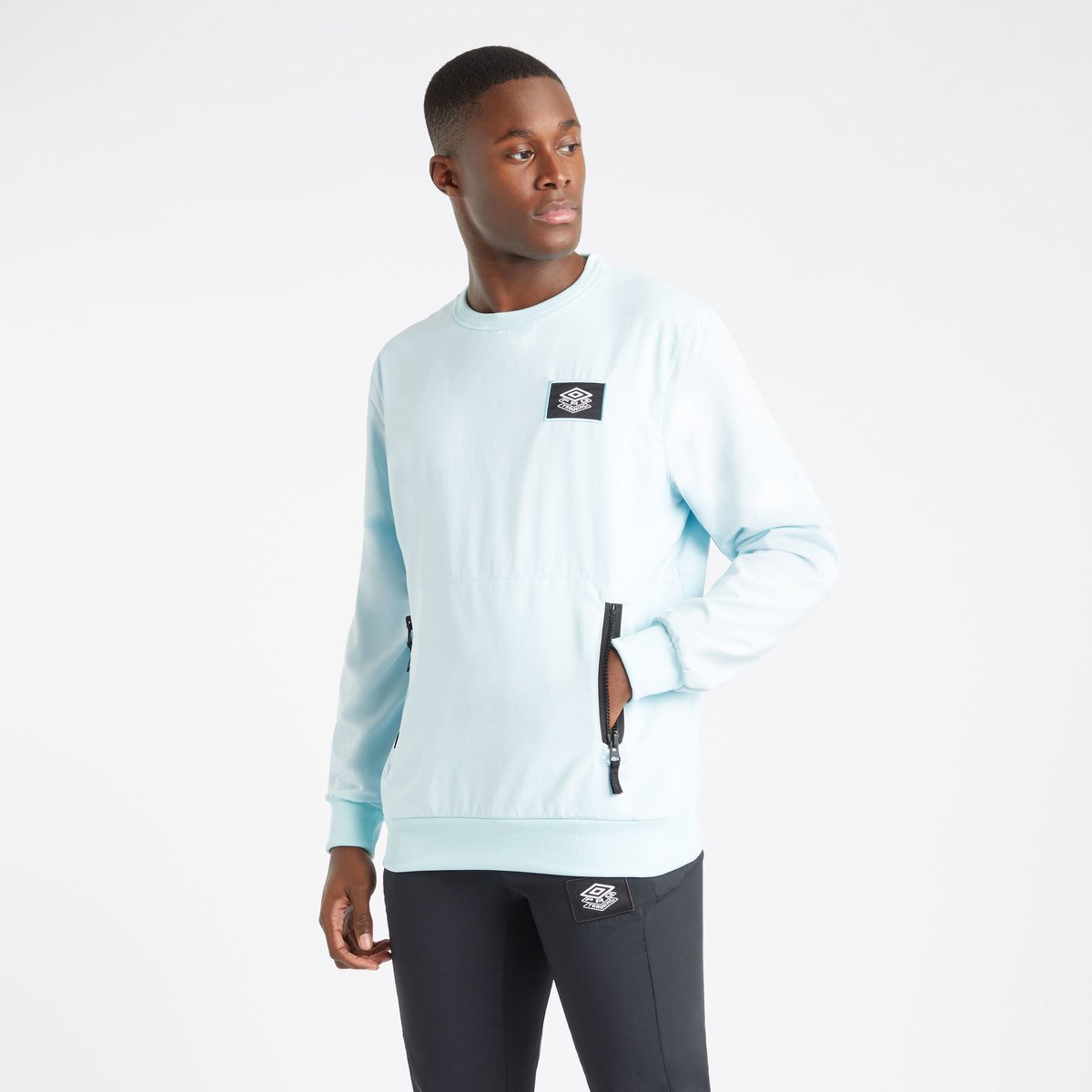 Umbro Pro Antrenman Sweatshirt Drill Erkek Kazak Mavi | TR-94010