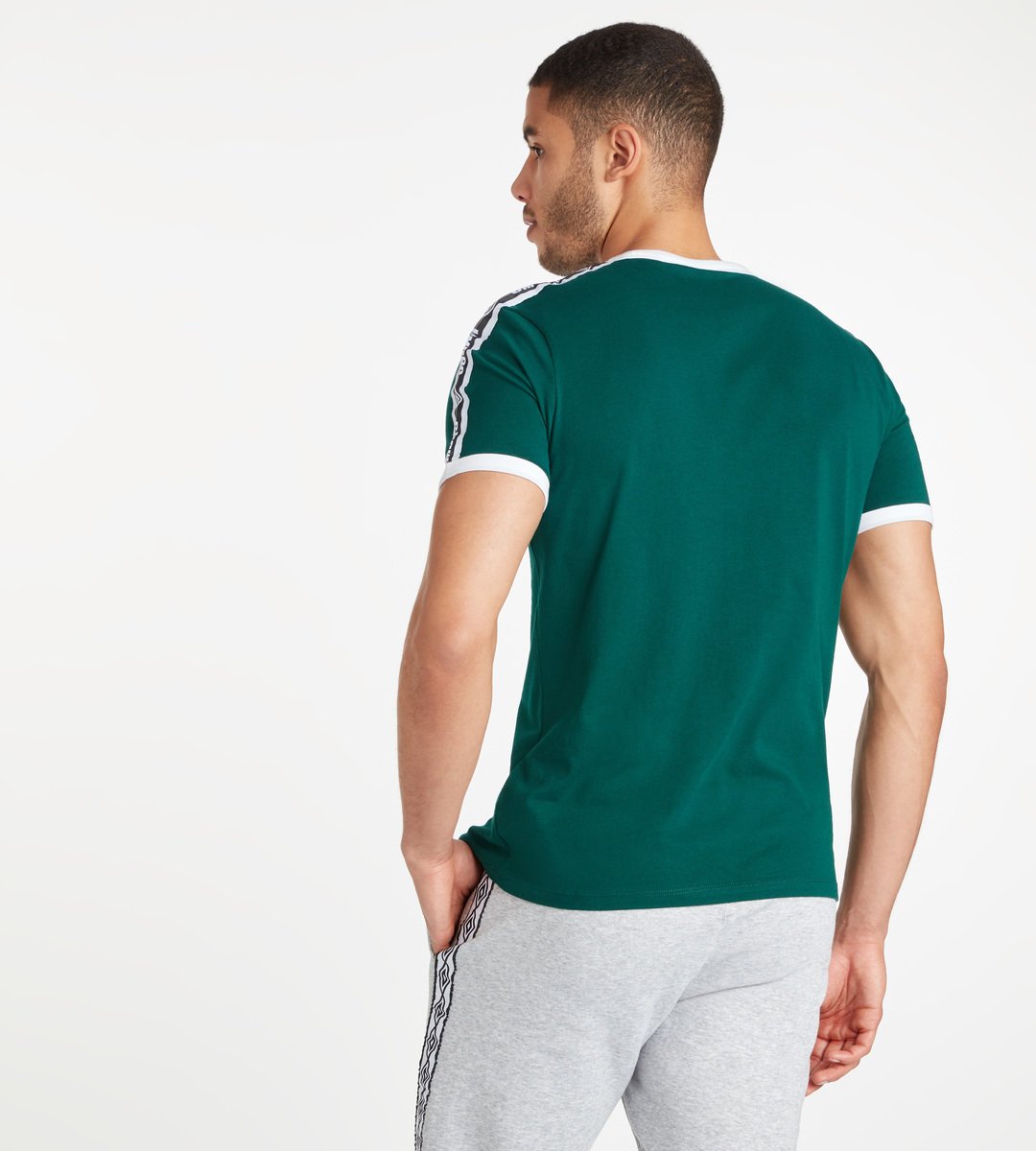 Umbro Ringer Tee Erkek Tişört Yeşil Beyaz | TR-21823