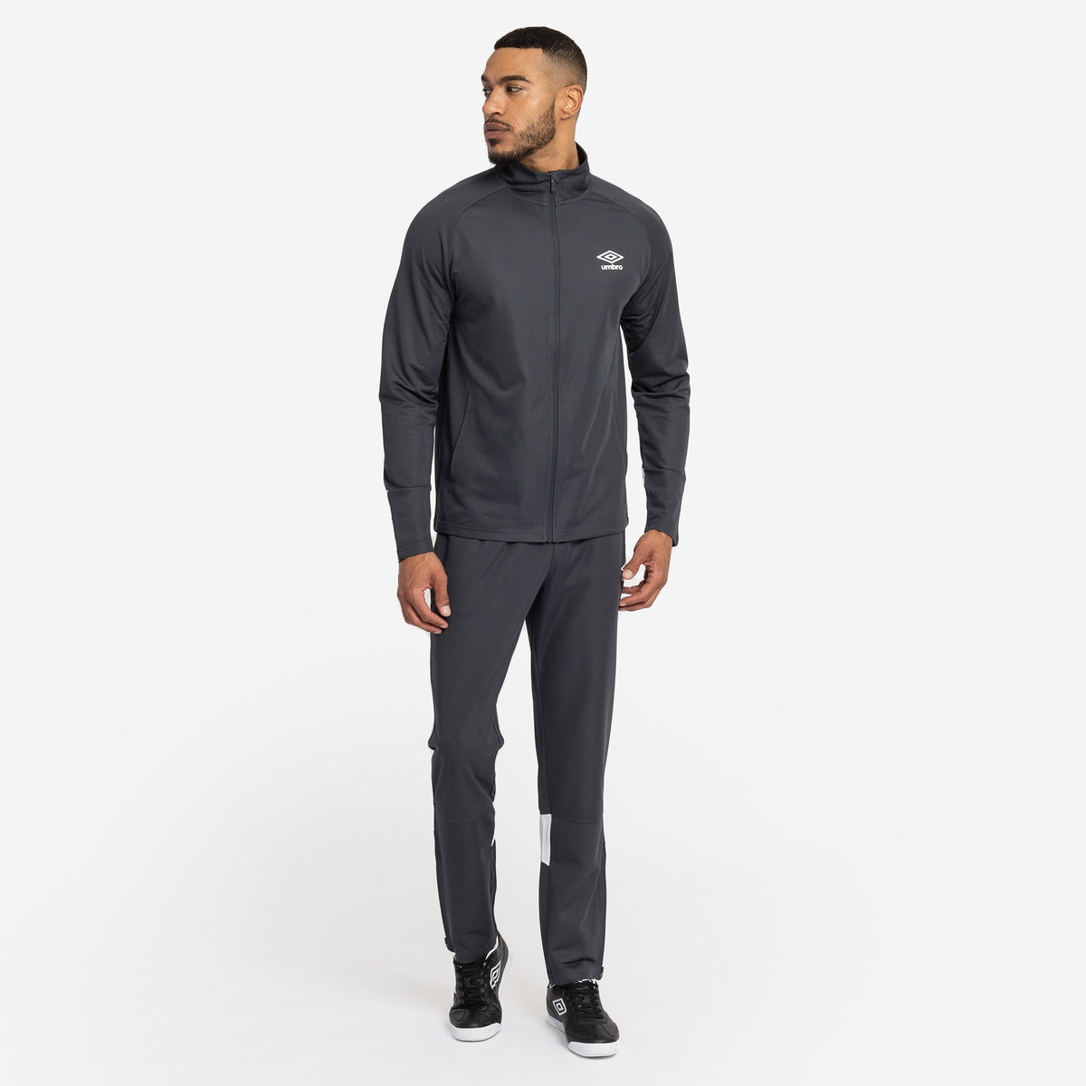 Umbro Total Antrenman Örme Suit Erkek Takım Elbise Siyah Beyaz | TR-26765