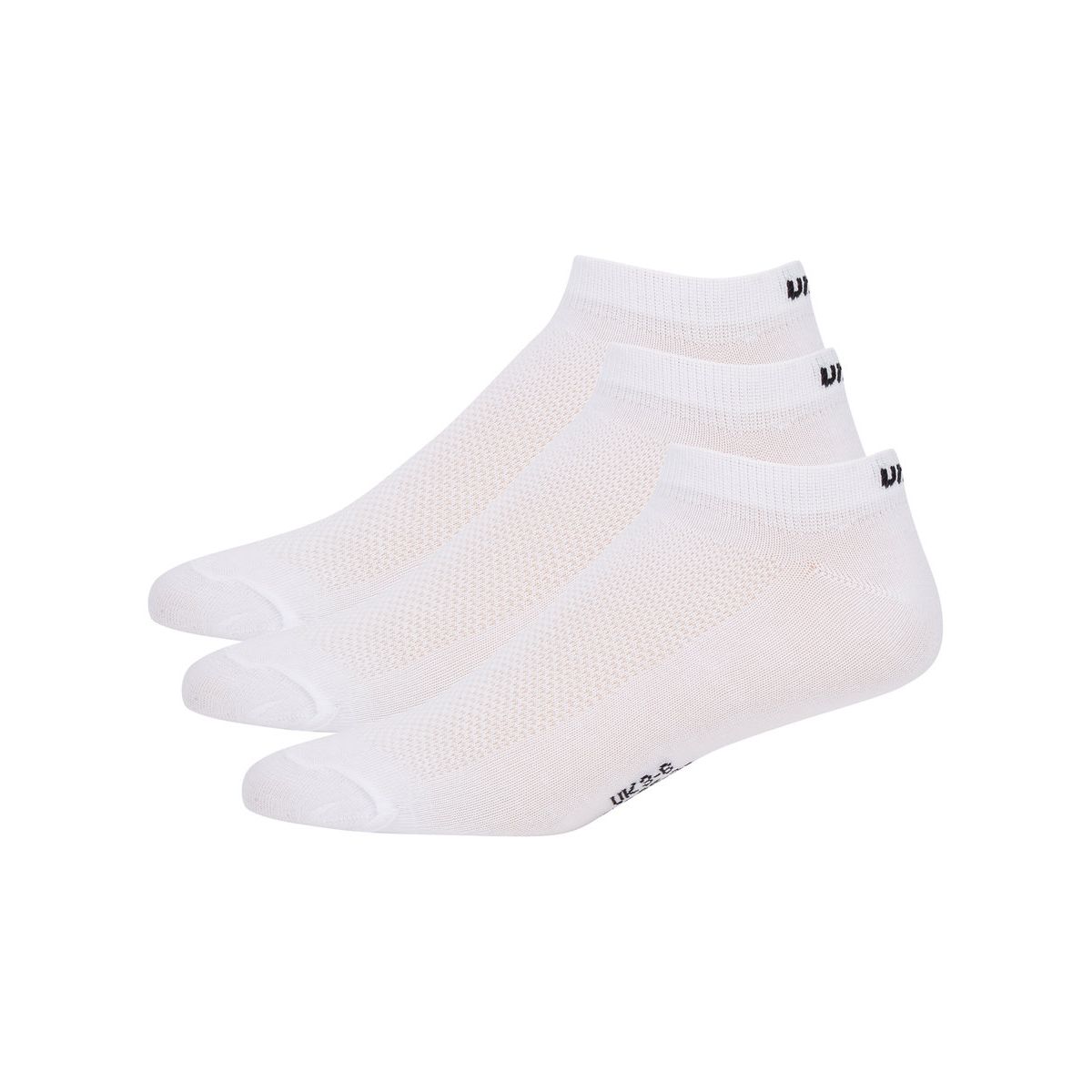 Umbro Trainer Socks 3 Pack Junior Çocuk Çorap Beyaz Siyah | TR-16650