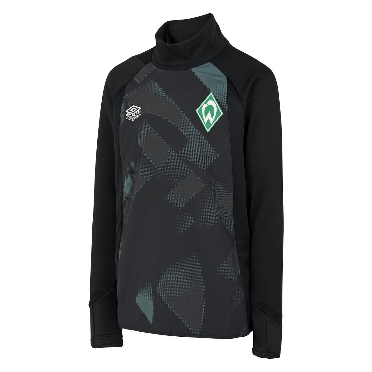 Umbro Werder Bremen 22/23 Drill Top Junior Futbol Üstler Siyah Yeşil Lacivert | TR-15231