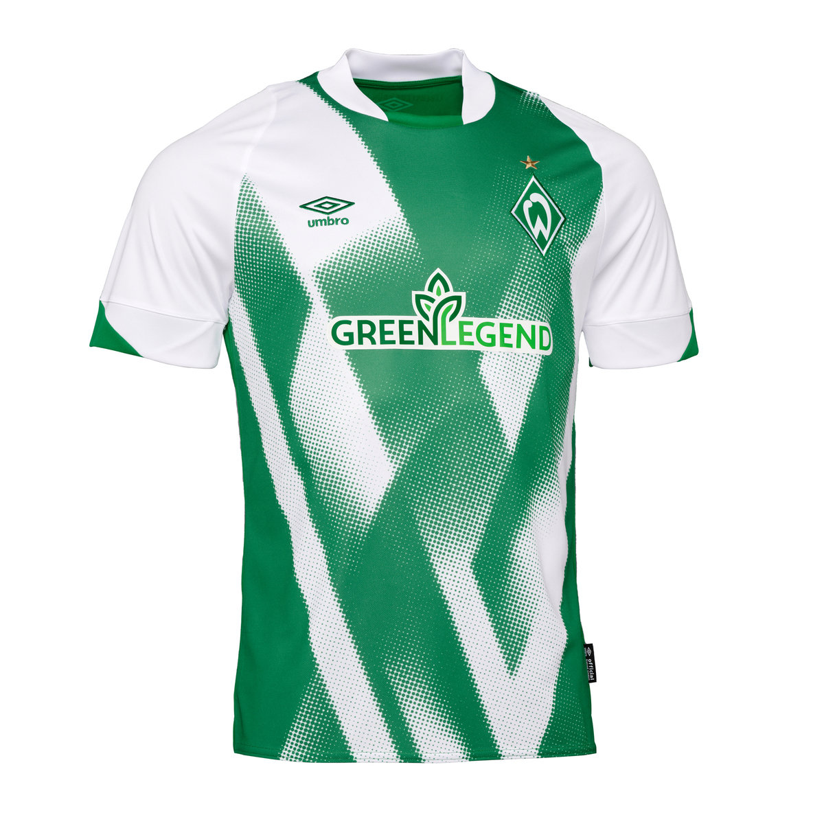 Umbro Werder Bremen 22/23 Home Jersey Futbol Futbol Jersey Yeşil Beyaz | TR-05496