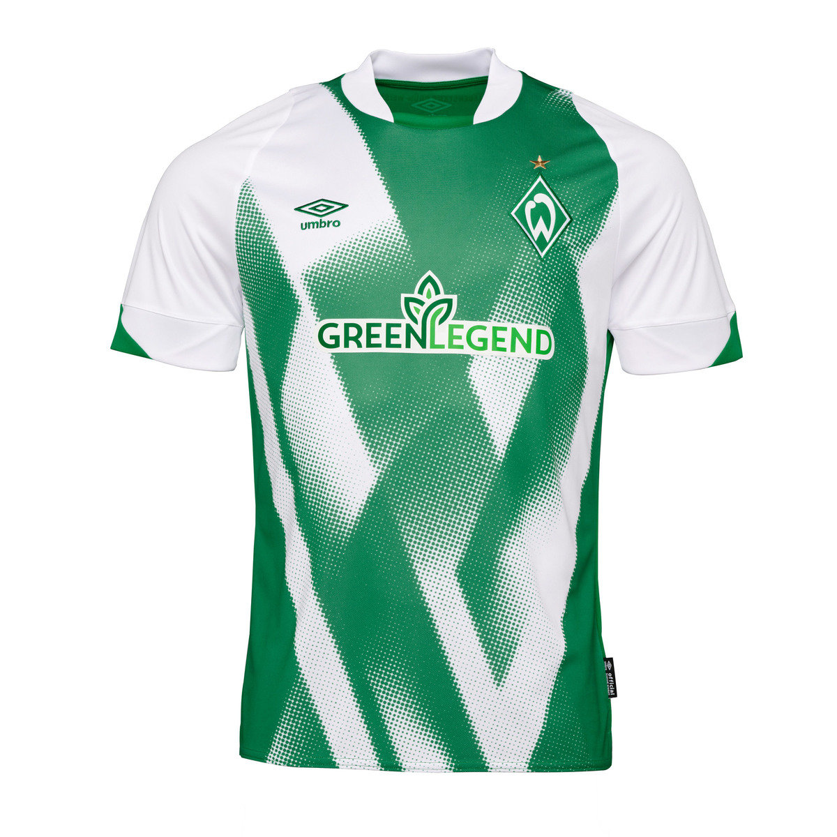 Umbro Werder Bremen 22/23 Home Jersey Futbol Futbol Jersey Yeşil Beyaz | TR-05496