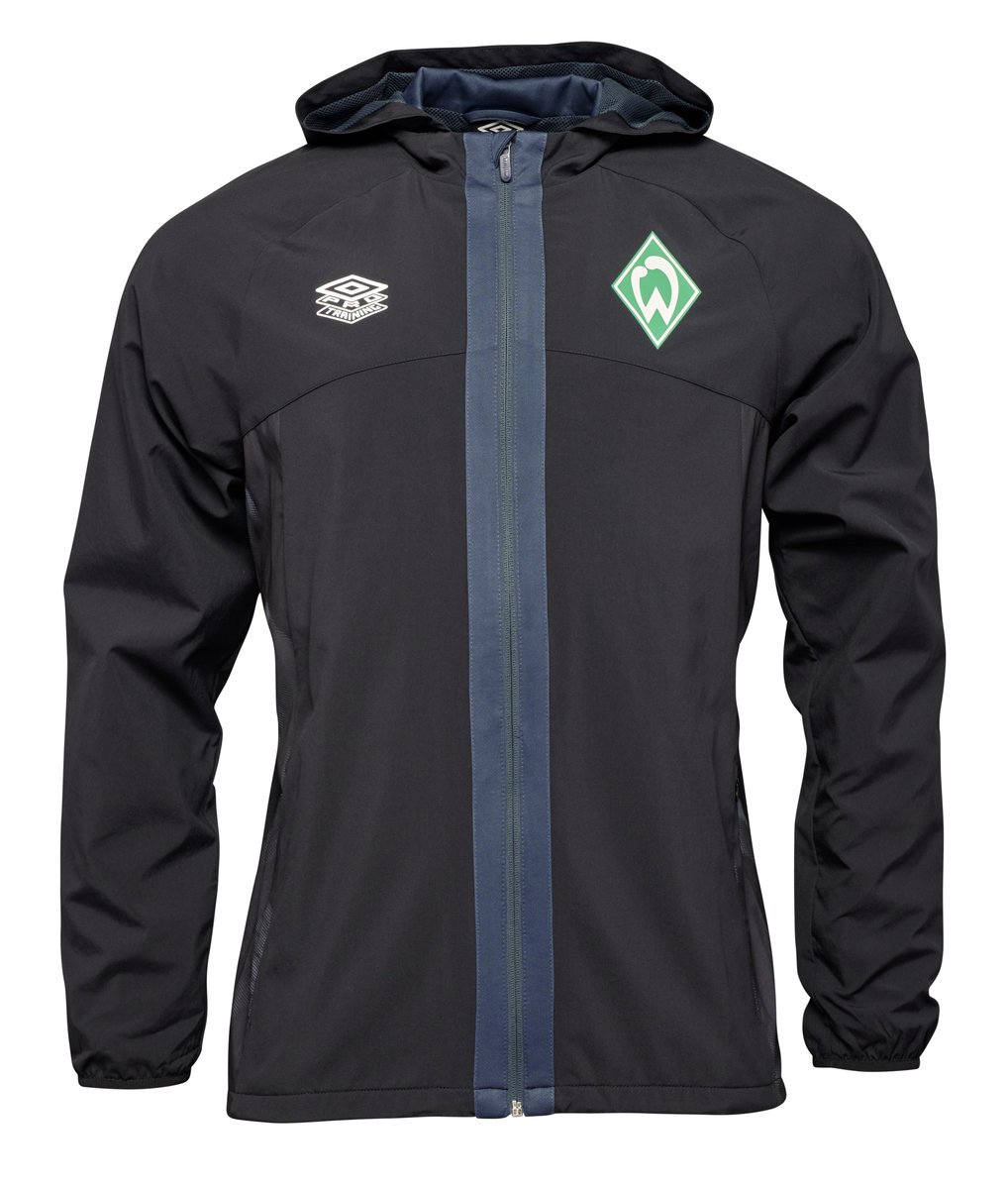 Umbro Werder Bremen 22/23 Shower Jacket Junior Futbol Futbol Ceketleri Siyah Yeşil Lacivert | TR-62817