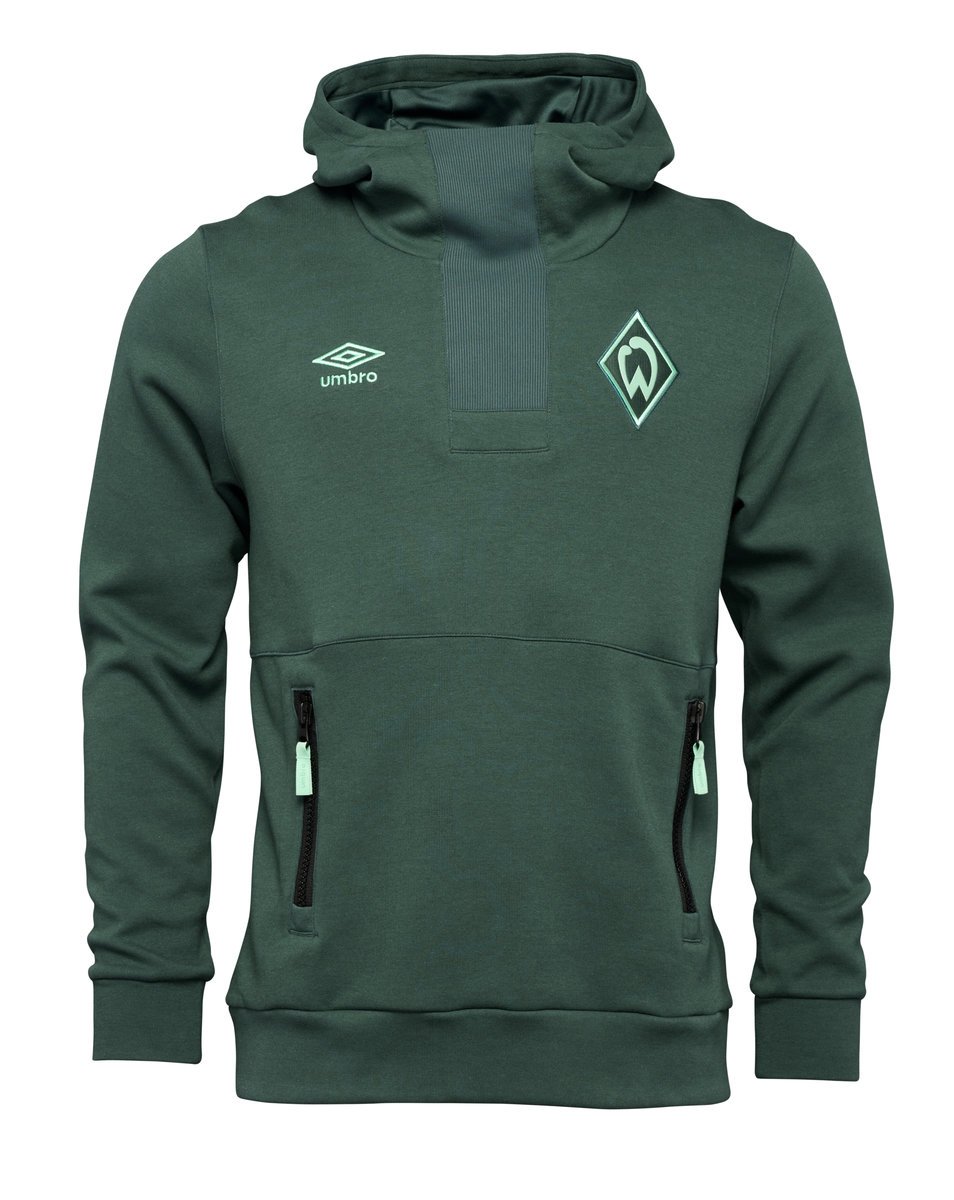 Umbro Werder Bremen 22/23 Travel Oh Hoody Futbol Football Kapüşonlular Yeşil | TR-20265