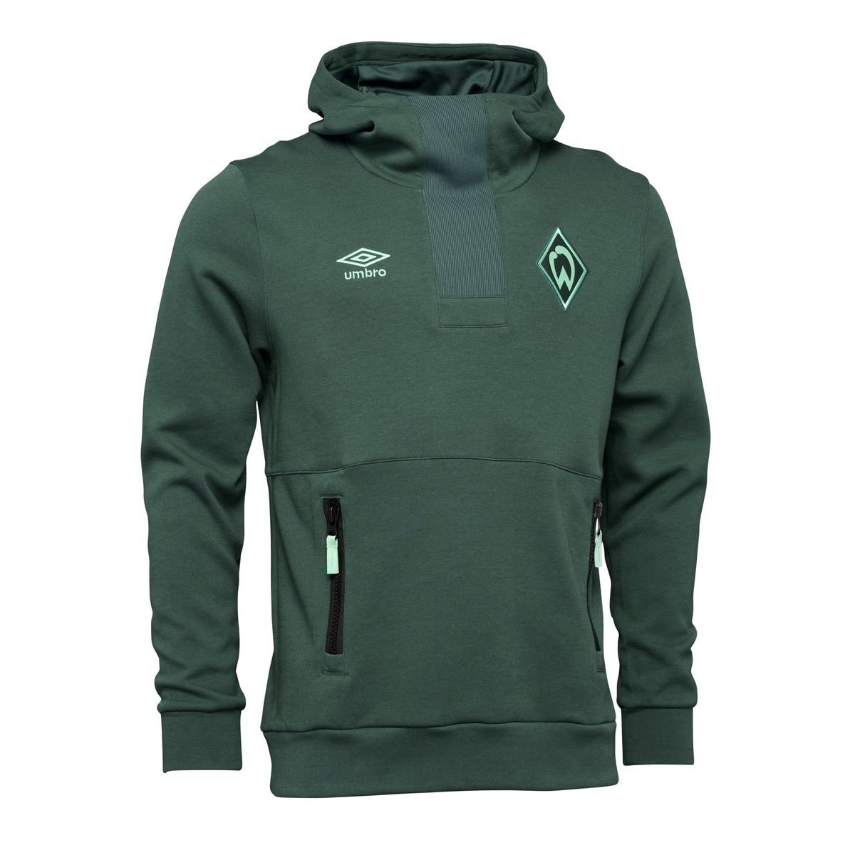 Umbro Werder Bremen 22/23 Travel Oh Hoody Futbol Football Kapüşonlular Yeşil | TR-20265