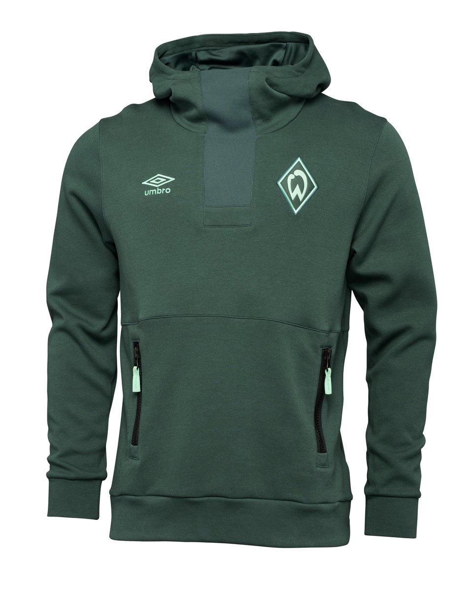 Umbro Werder Bremen 22/23 Travel Oh Hoody Futbol Football Kapüşonlular Yeşil | TR-20265