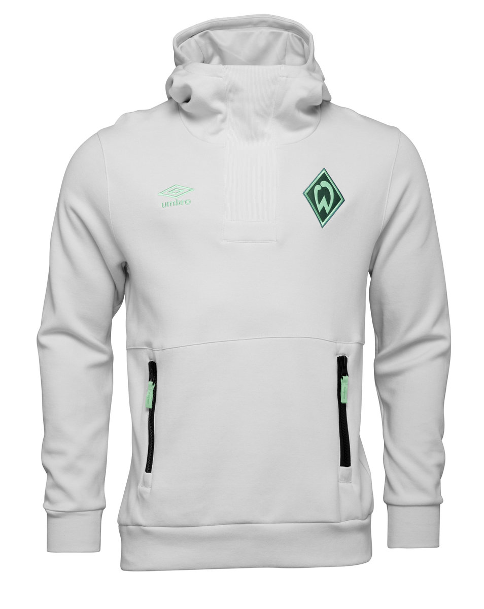 Umbro Werder Bremen 22/23 Travel Oh Hoody Futbol Football Kapüşonlular Beyaz | TR-99769