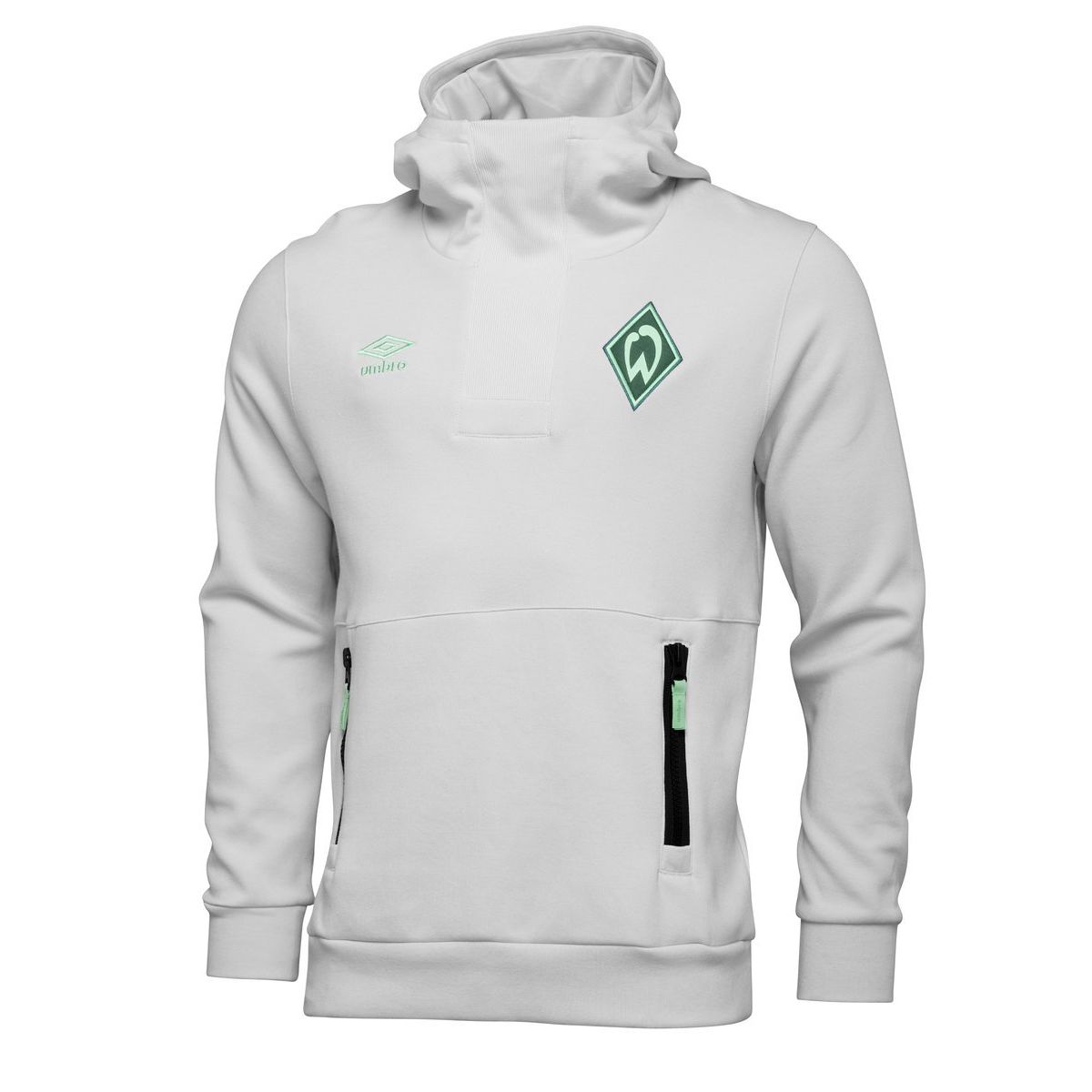 Umbro Werder Bremen 22/23 Travel Oh Hoody Futbol Football Kapüşonlular Beyaz | TR-99769